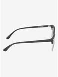 Black Half Rim Silver Lens Sunglasses, , alternate