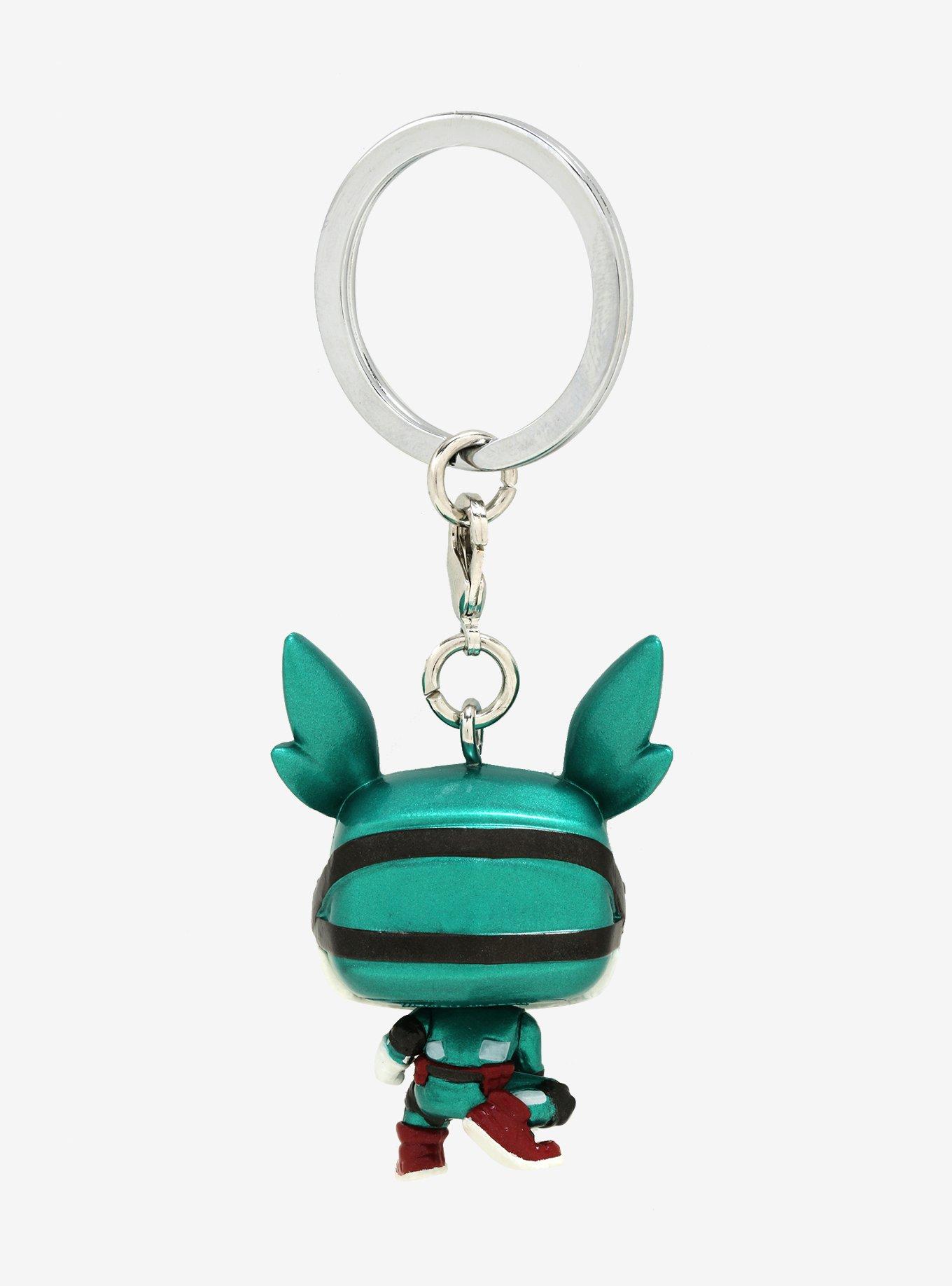 Funko Pocket Pop! My Hero Academia Izuku Midoriya with Helmet (Metallic) Vinyl Keychain - BoxLunch Exclusive, , alternate