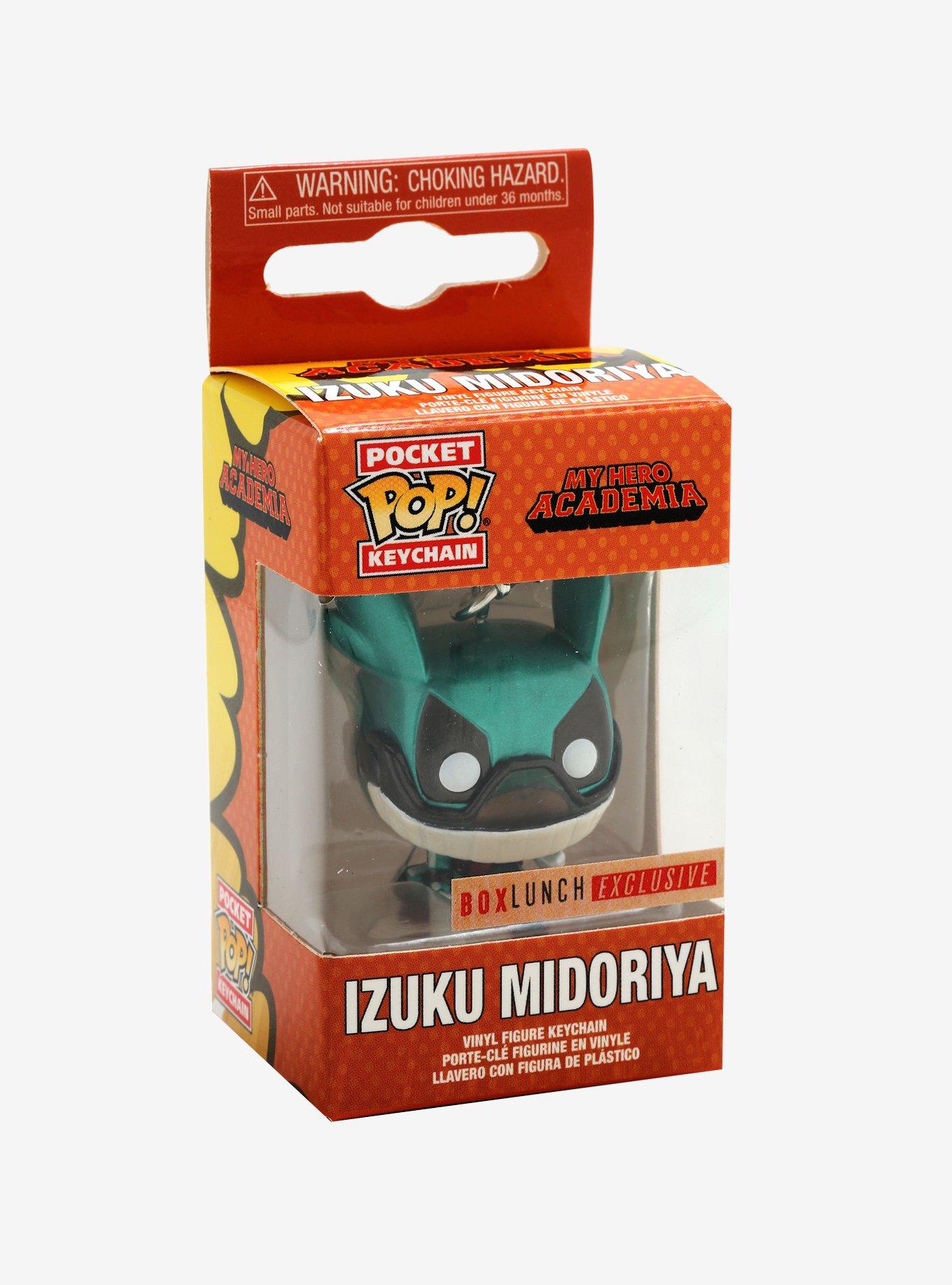 Funko Pocket Pop! My Hero Academia Izuku Midoriya with Helmet (Metallic) Vinyl Keychain - BoxLunch Exclusive, , alternate