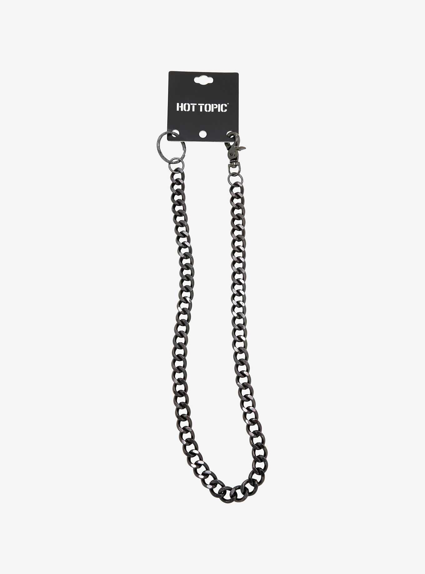 Gunmetal 24 Inch Basic Wallet Chain, , hi-res