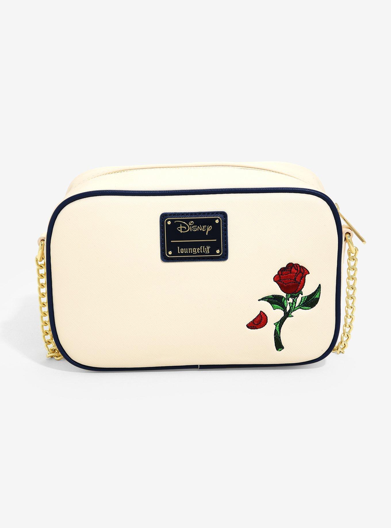 Loungefly Disney Beauty and the Beast Laser-Cut Stained Glass Crossbody Bag - BoxLunch Exclusive, , alternate