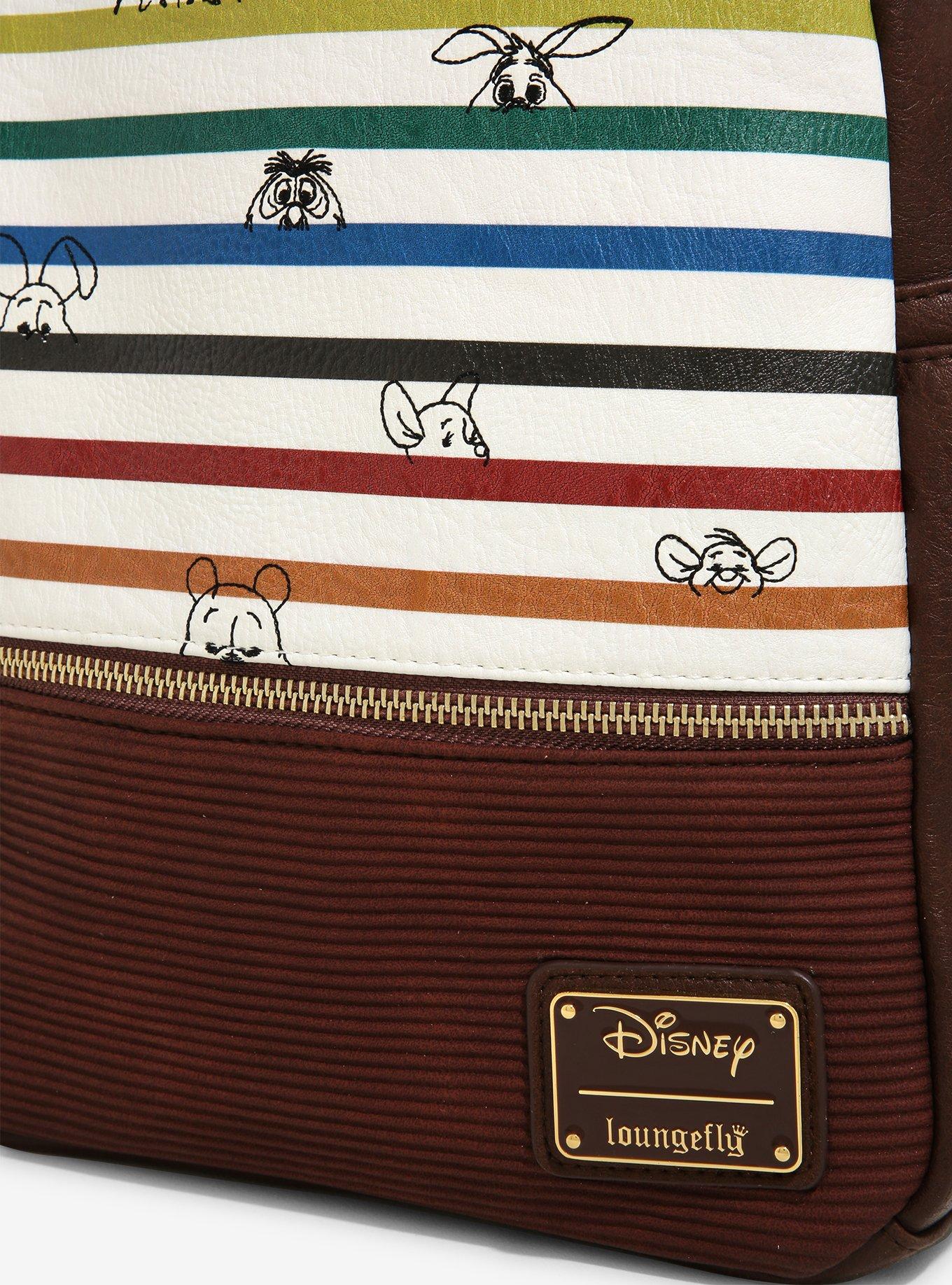 Loungefly Disney Winnie the Pooh Striped Mini Backpack - BoxLunch Exclusive, , alternate