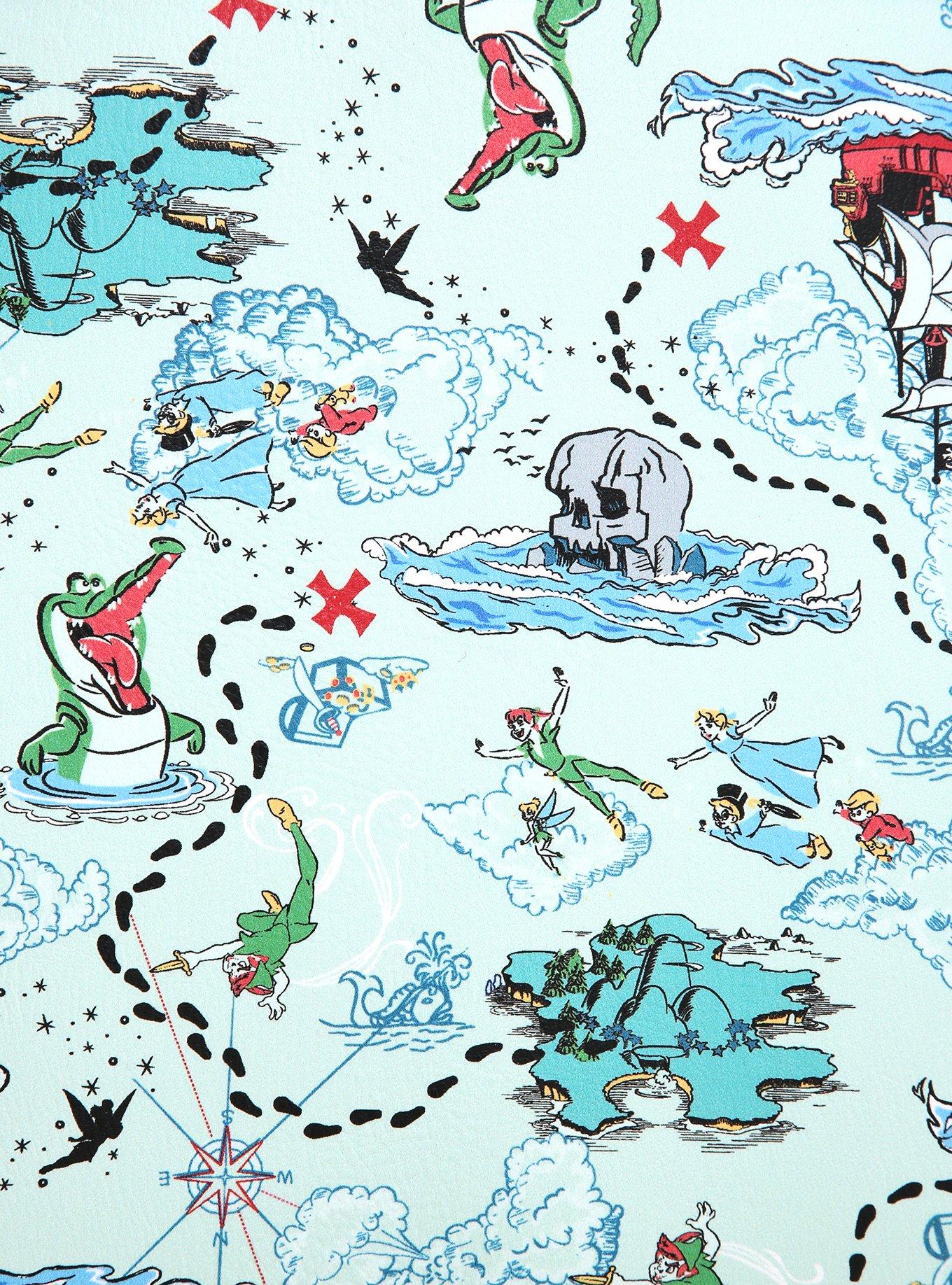 Loungefly Disney Peter Pan Map Mini Backpack - BoxLunch Exclusive, , alternate