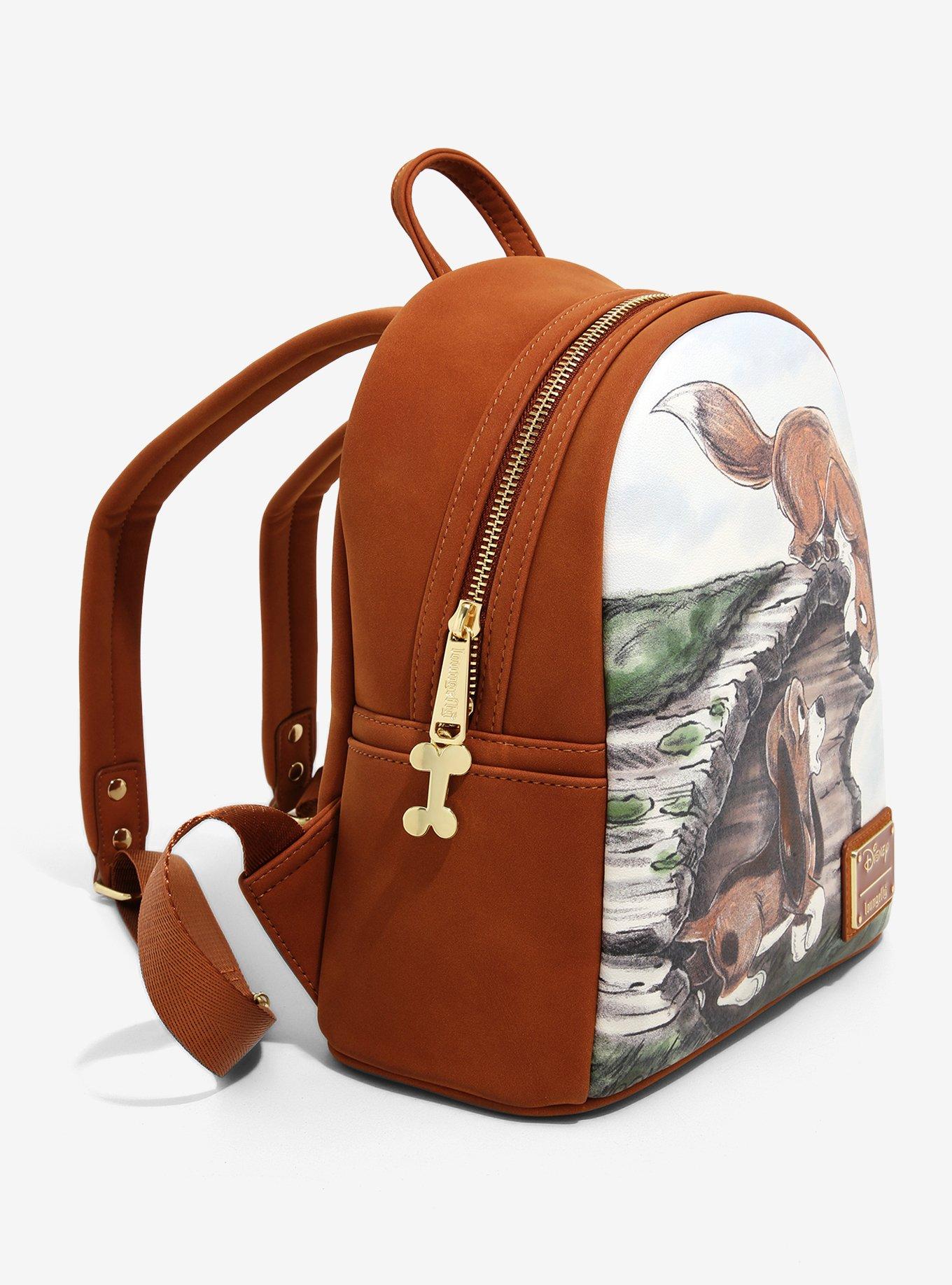 Loungefly Disney The Fox and the Hound Meeting Mini Backpack - BoxLunch Exclusive, , alternate