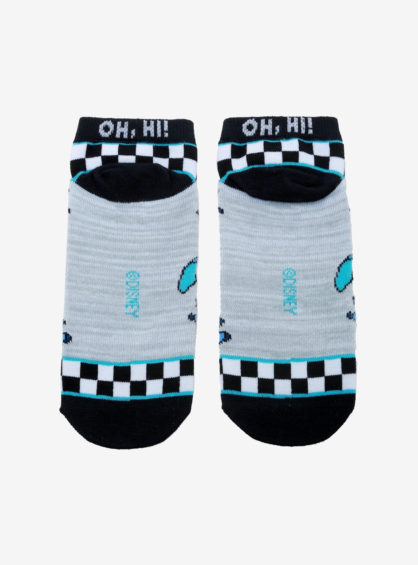 Disney Lilo & Stitch Checkered Stitch No-Show Socks, , alternate