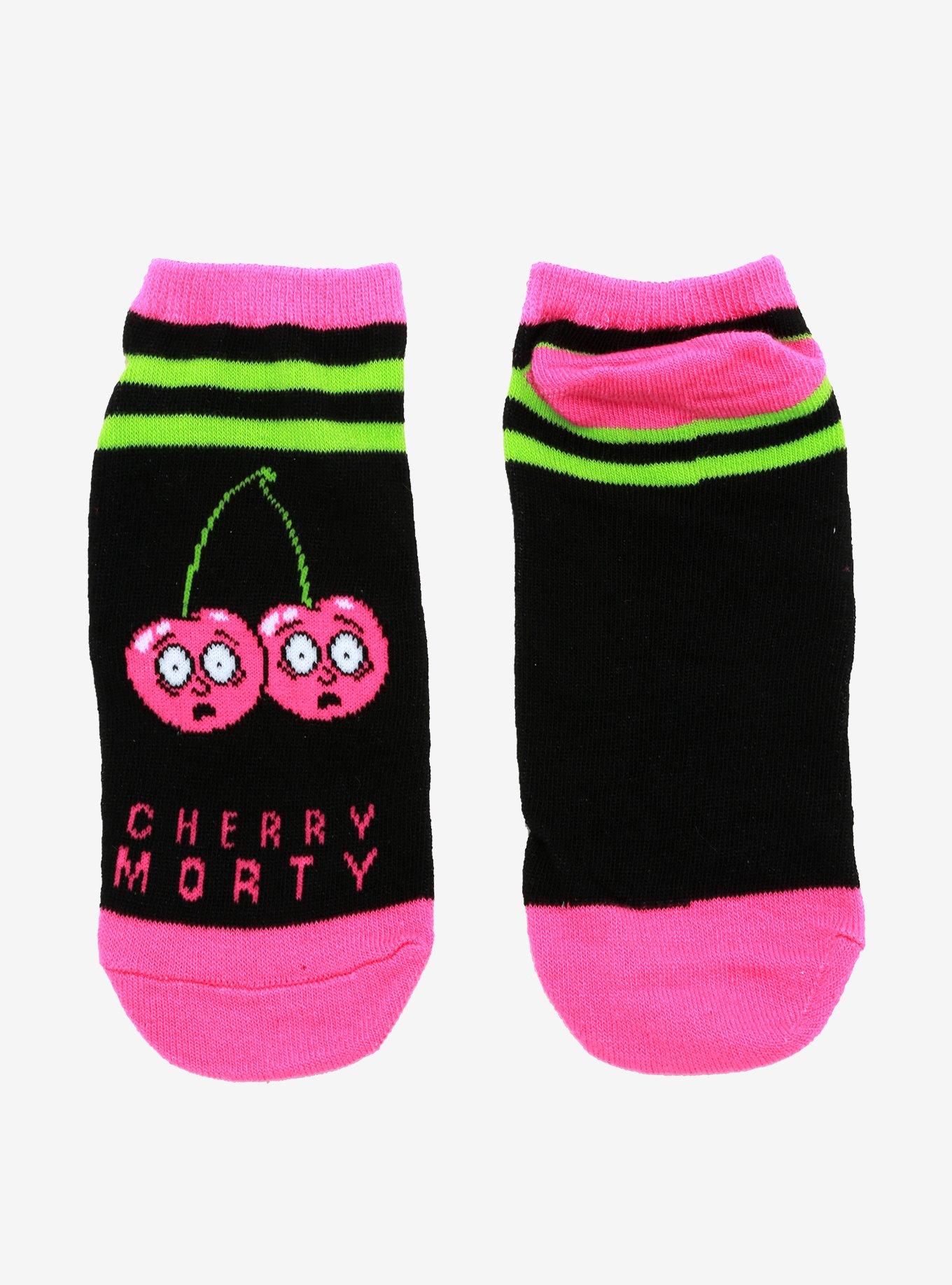 Rick And Morty Cherry Morty No-Show Socks, , alternate