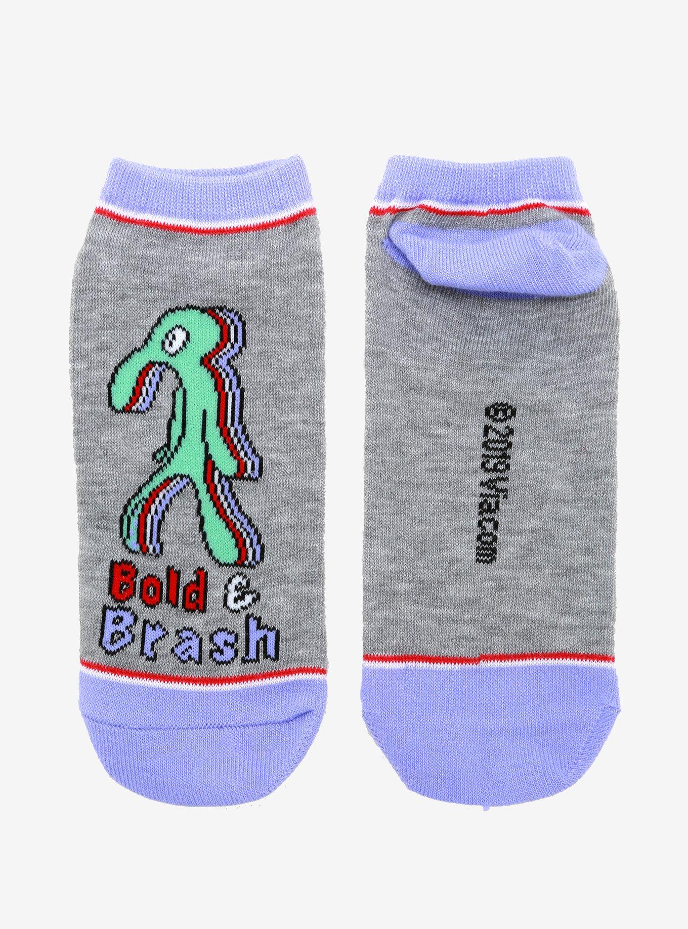 SpongeBob SquarePants Bold & Brash No-Show Socks, , alternate