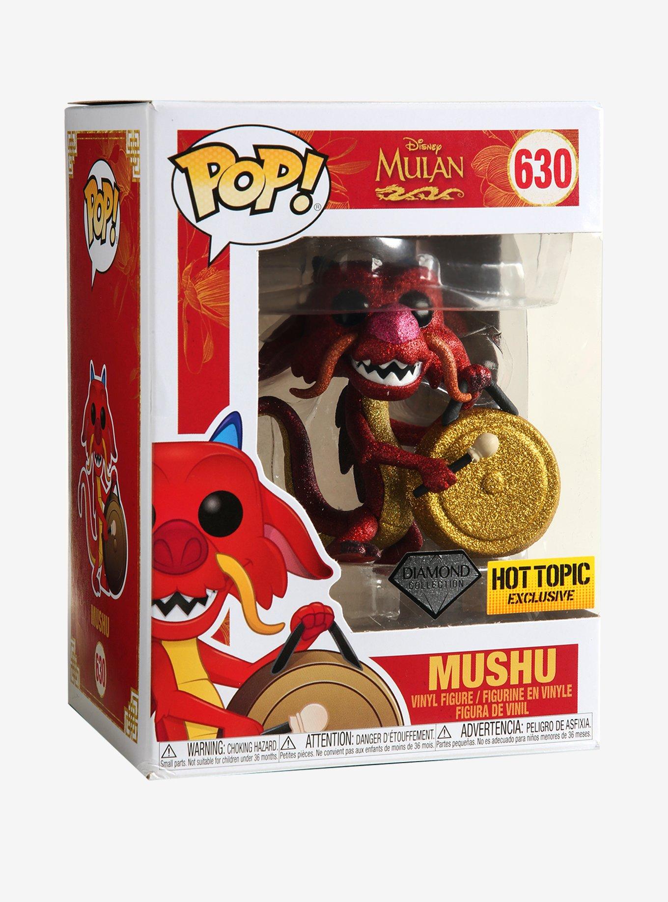 Funko Disney Mulan Diamond Collection Pop! Mushu Vinyl Figure Hot Topic Exclusive, , alternate