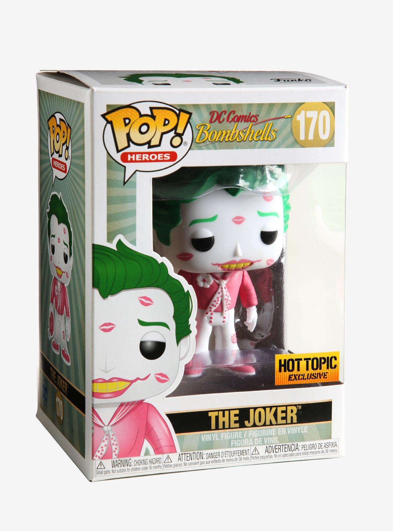 Funko DC Comics Bombshells Pop! Heroes The Joker (Pink & White) Vinyl Figure Hot Topic Exclusive, , alternate