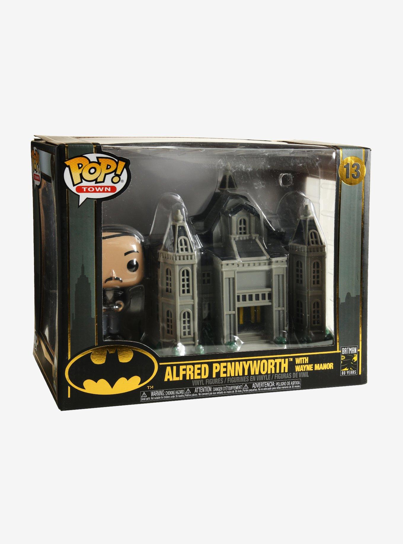 Funko DC Comics Batman Pop! Town Alfred Pennyworth With Wayne Manor Vinyl Figures, , alternate