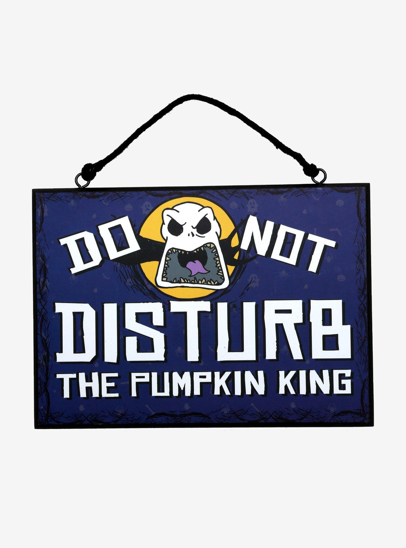 The Nightmare Before Christmas Halloween Town Reversible Door Sign, , alternate