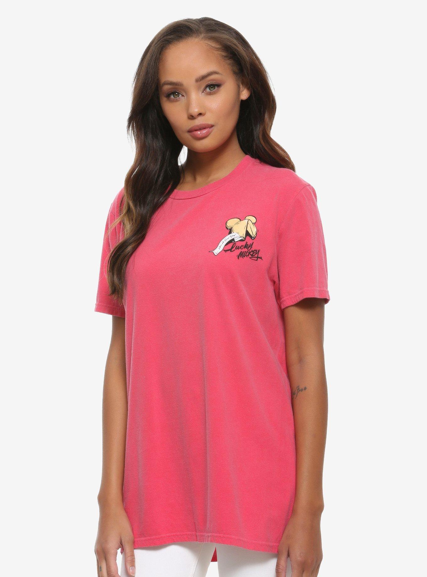 Disney Mickey Mouse Chinese Longevity Noodles Women's T-Shirt - BoxLunch Exclusive, RED, alternate