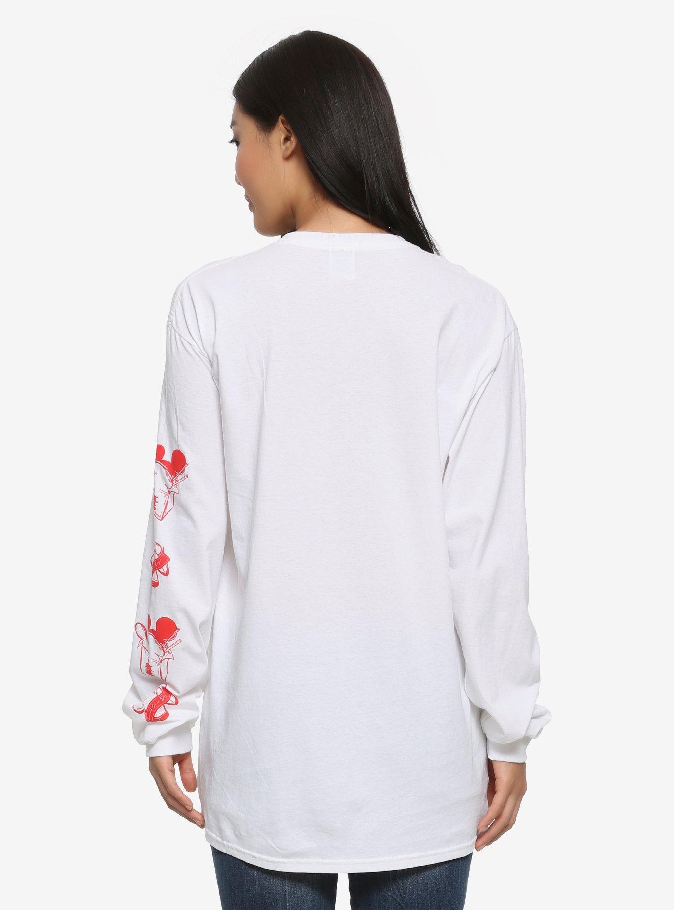Disney Mickey Mouse Patience Women's Long Sleeve T-Shirt - BoxLunch Exclusive, WHITE, alternate