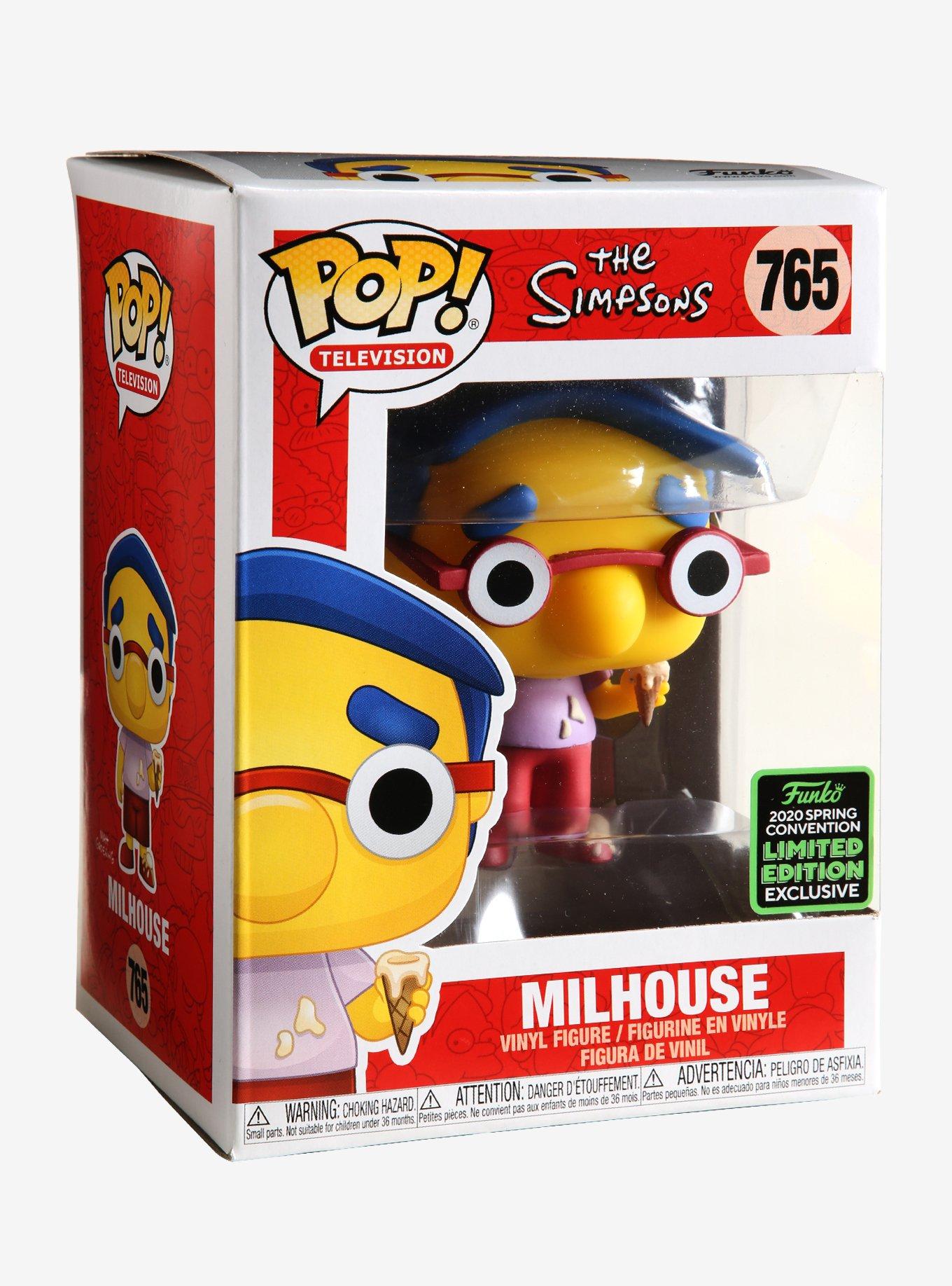 Funko Pop! Television The Simpsons Milhouse Vinyl Figure - 2020 Spring Convention Exclusive, , alternate