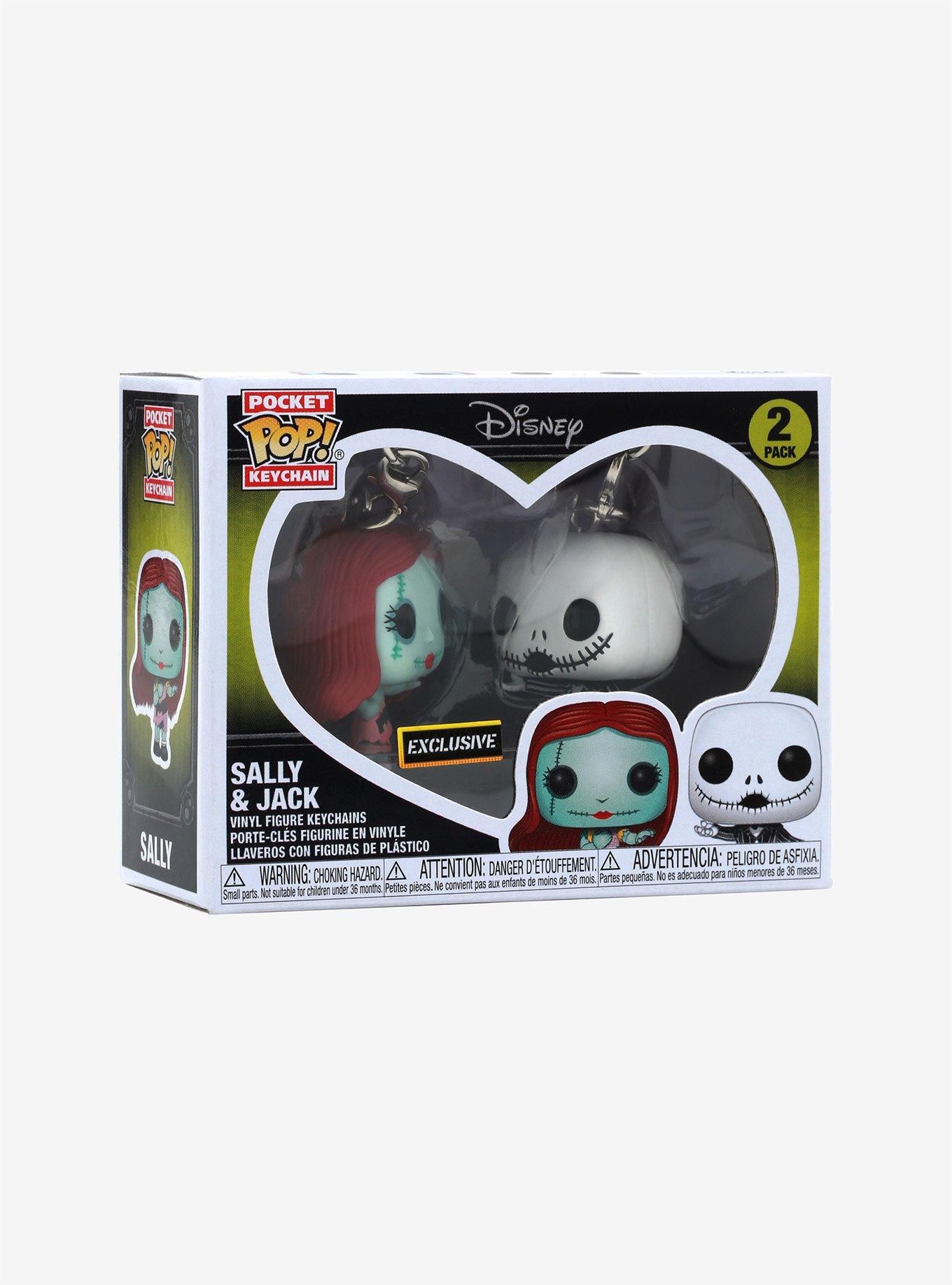 Funko The Nightmare Before Christmas Pocket Pop! Jack & Sally Vinyl Key Chain Set, , alternate