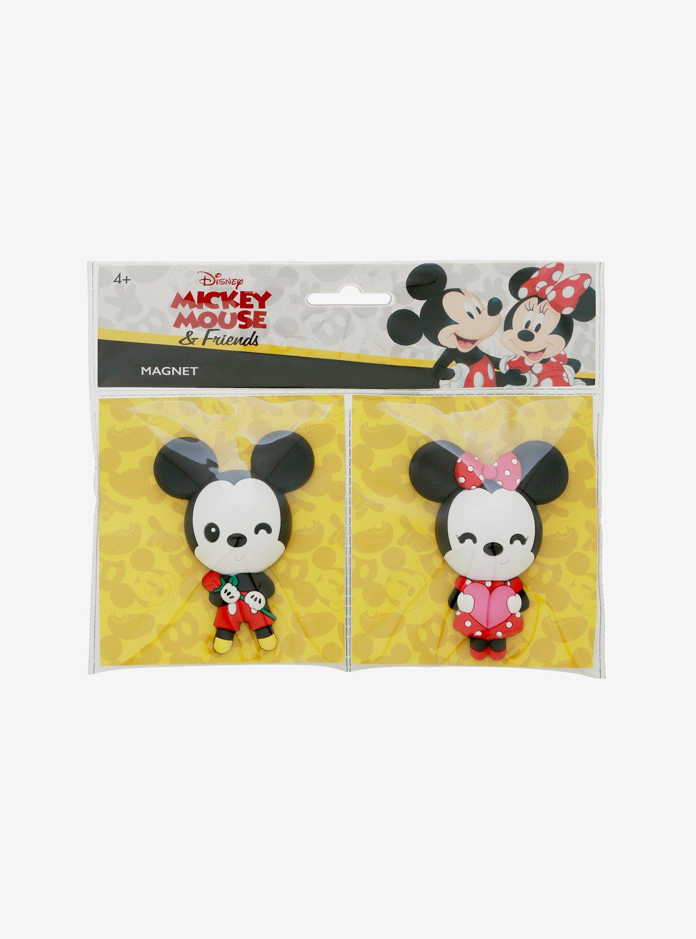 Disney Mickey Mouse & Minnie Mouse Valentine Chibi Magnet Set, , alternate
