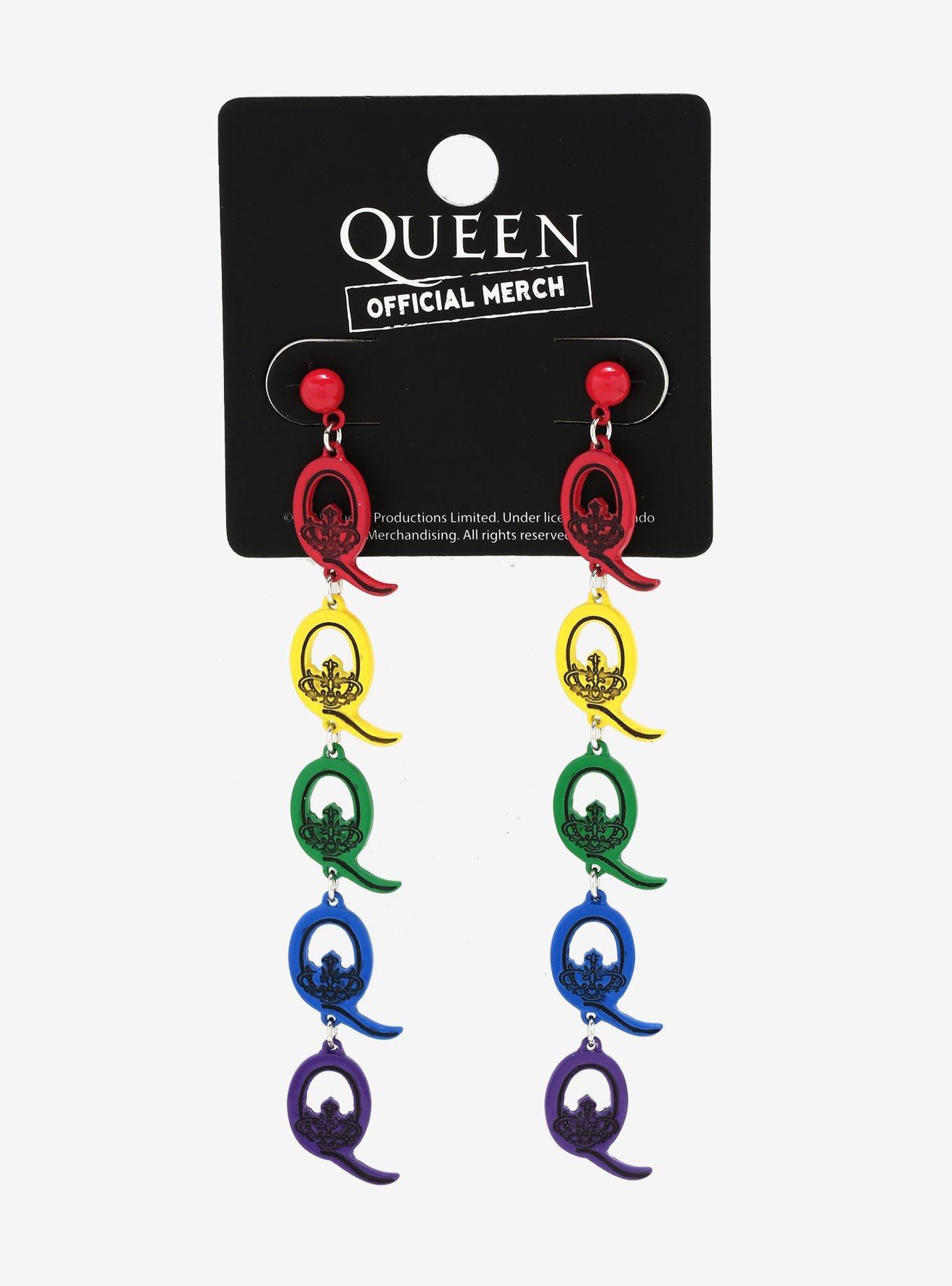 Queen Rainbow Drop Earrings, , alternate