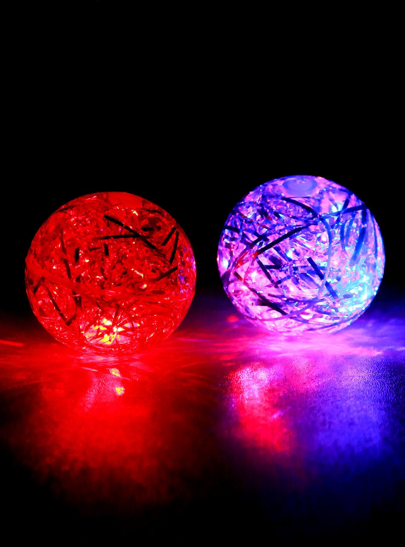 Super-Duper Light-Up Tinsel Ball, , alternate