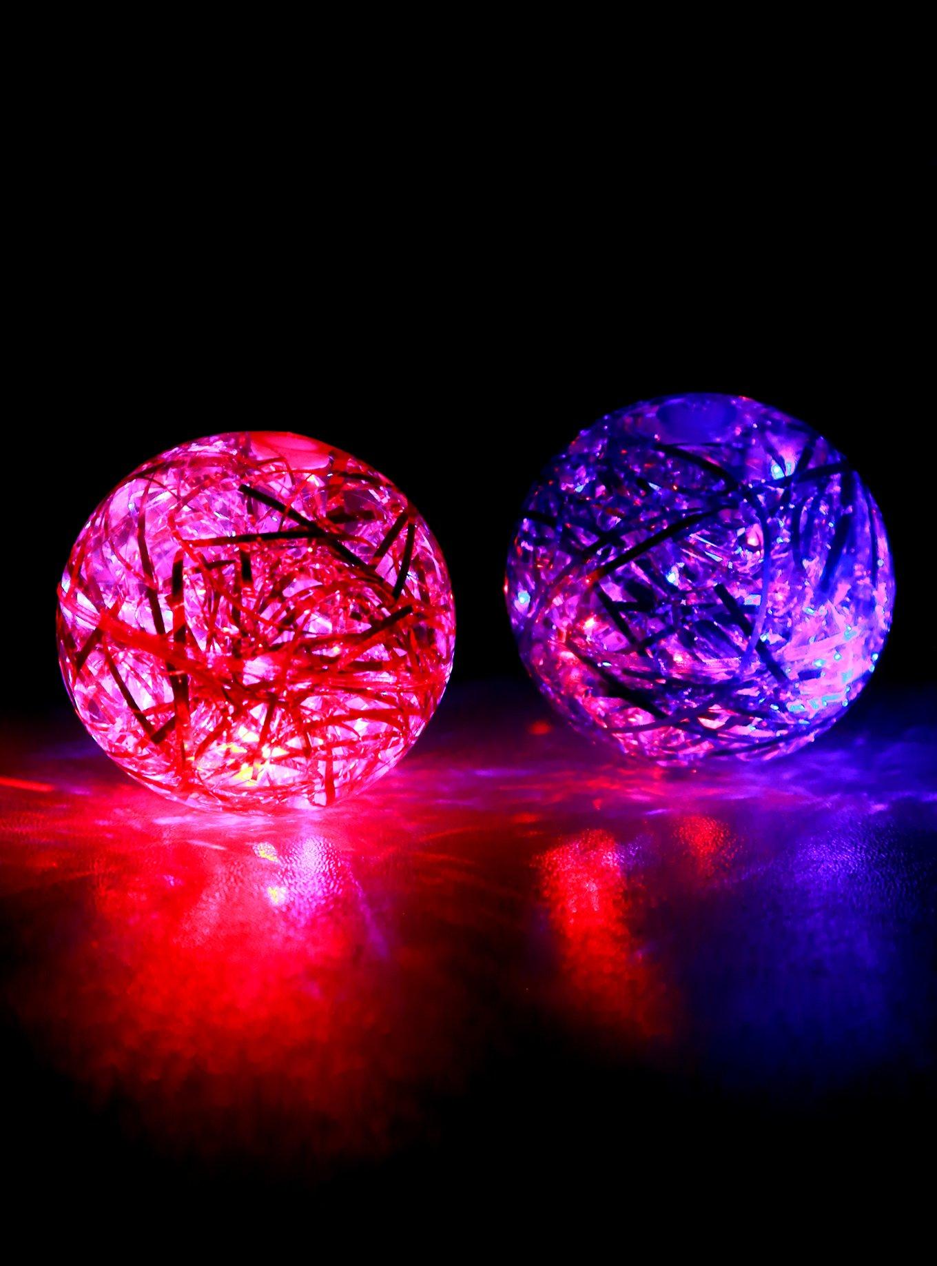 Super-Duper Light-Up Tinsel Ball, , alternate