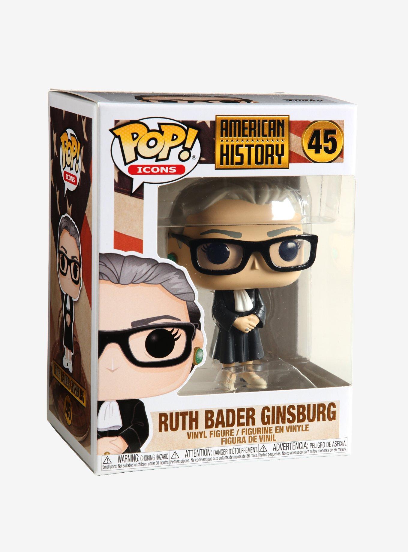 Funko American History Pop! Icons Ruth Bader Ginsburg Vinyl Figure, , alternate