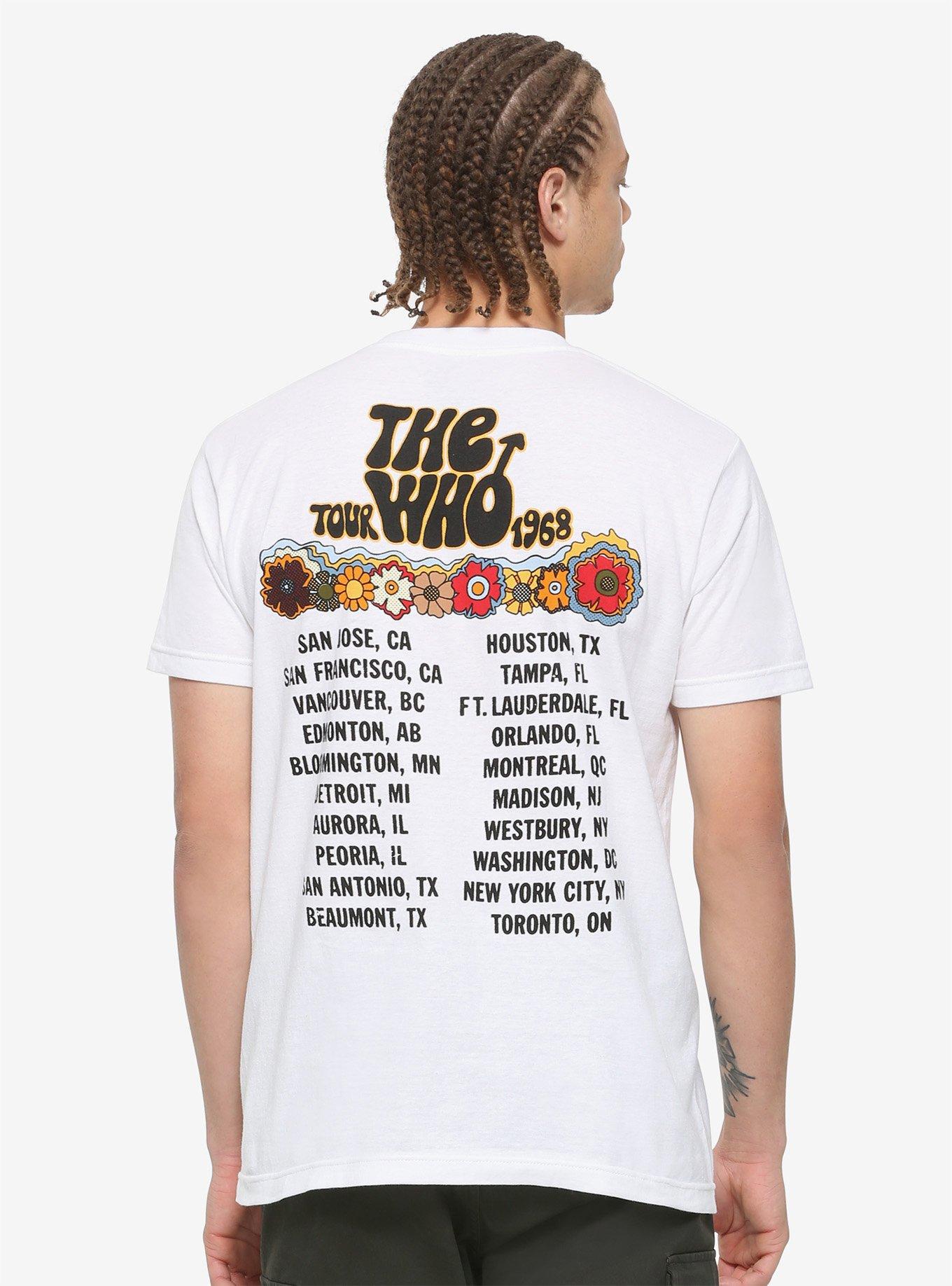 The Who 1968 Tour Cartoon T-Shirt, WHITE, alternate