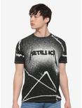 Metallica Stencil Print T-Shirt, BLACK, alternate