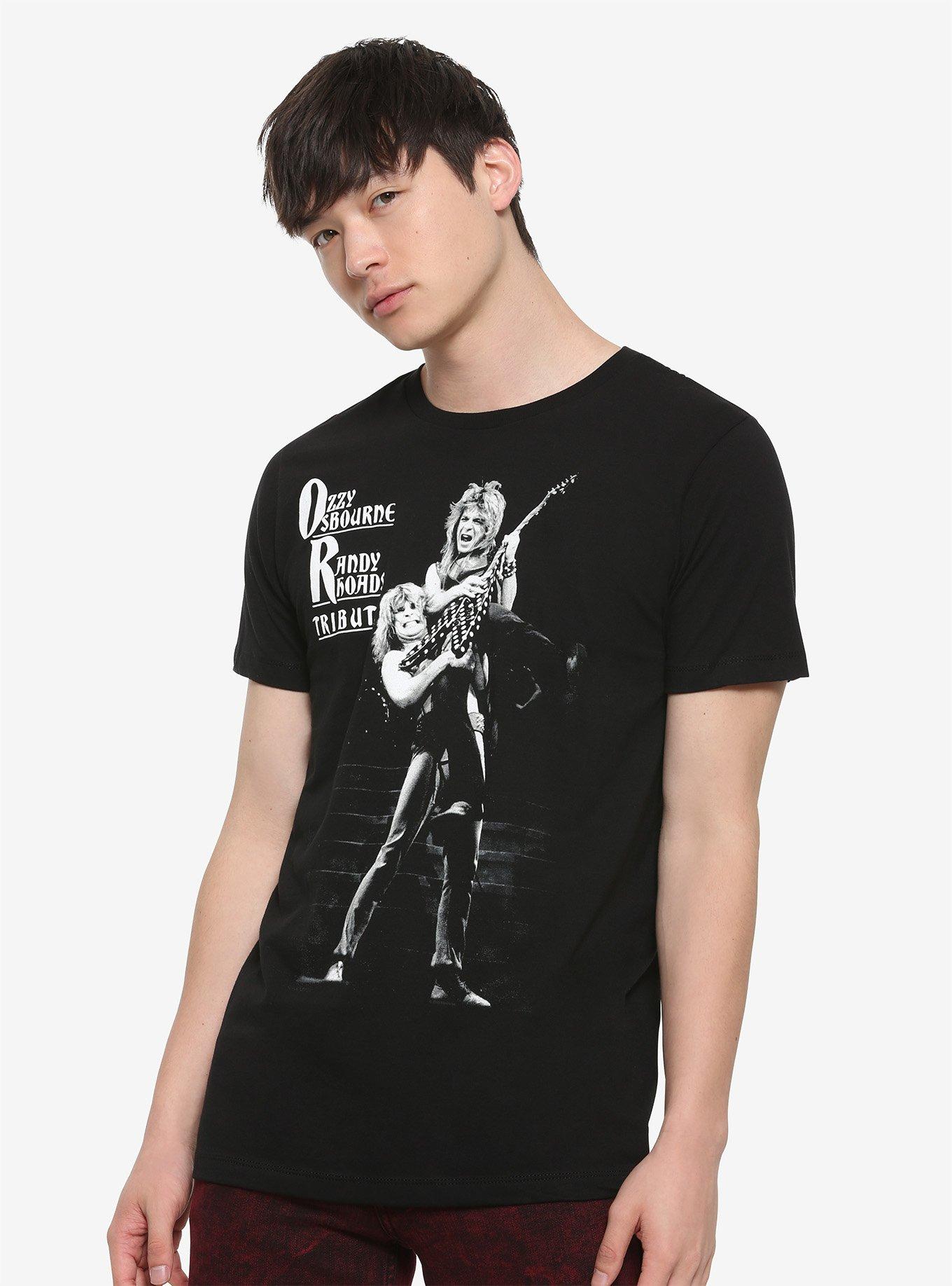 Ozzy Osbourne Randy Rhoads Tribute T-Shirt, BLACK, alternate