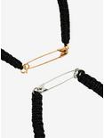 Safety Pin Best Friend Cord Bracelet Set, , alternate
