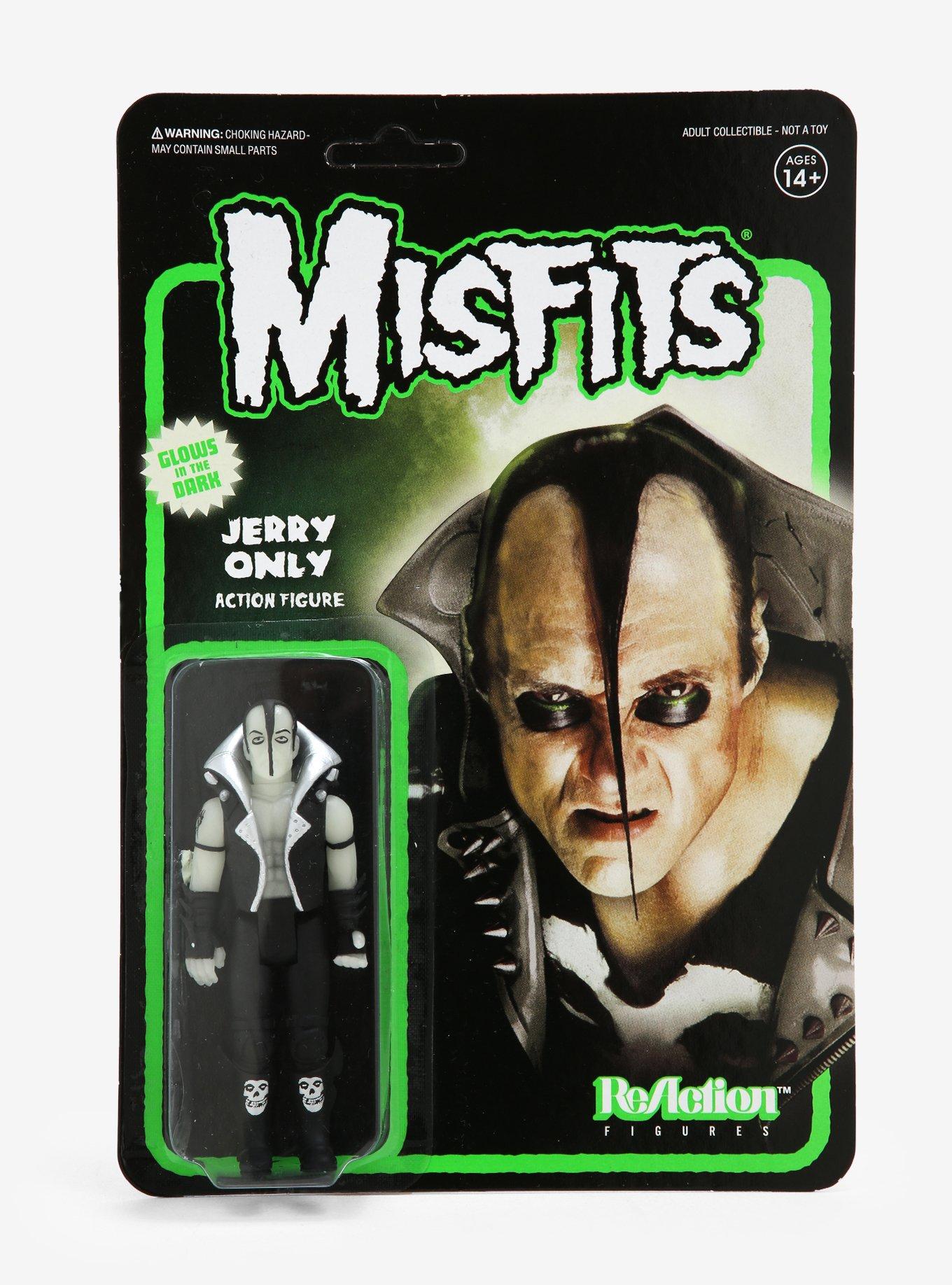 Super7 ReAction Misfits Jerry Only Glow-In-The-Dark Collectible Action Figure, , alternate