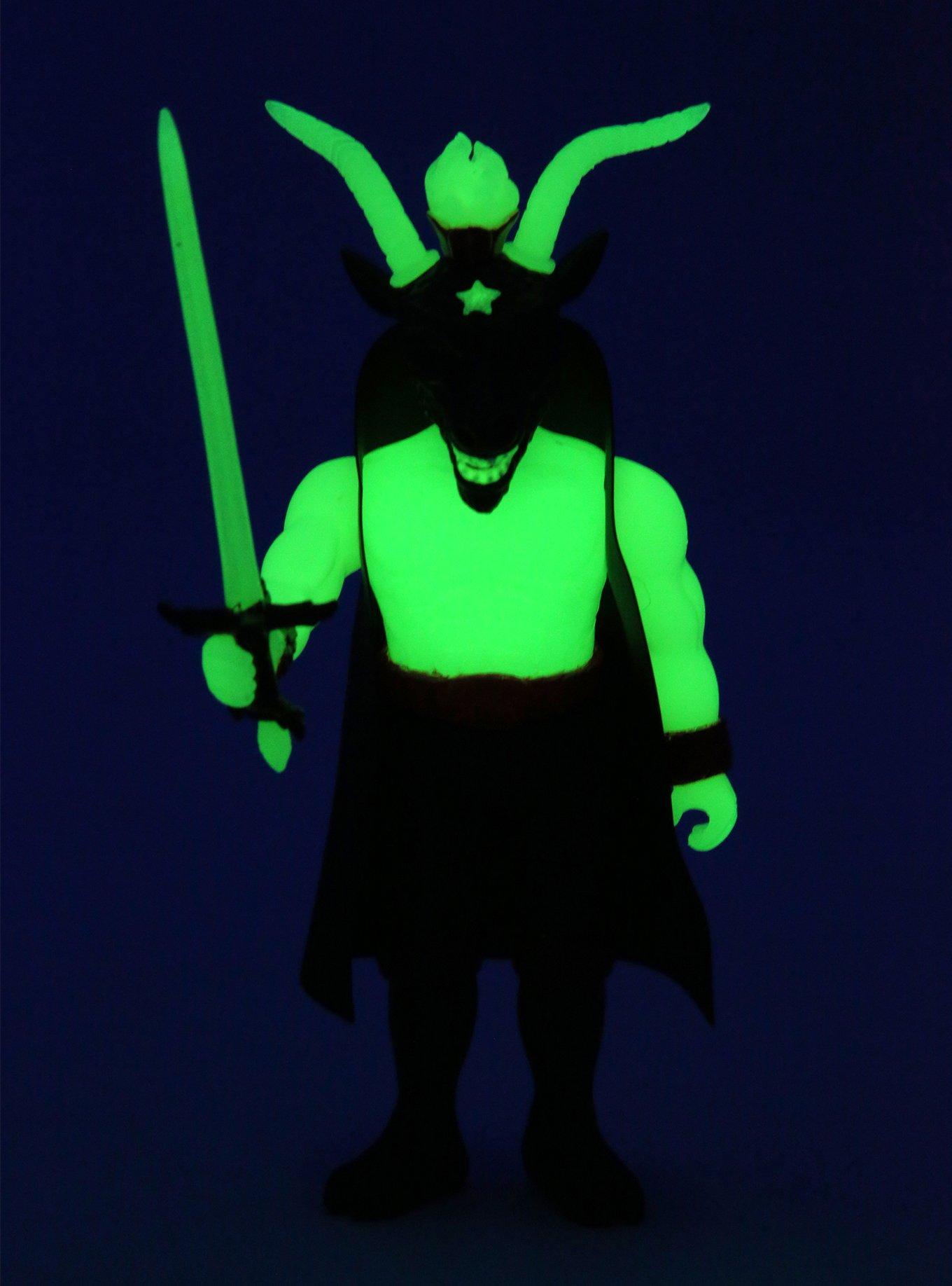 Super7 ReAction Slayer Show No Mercy Minotaur Glow-In-The-Dark Collectible Action Figure, , alternate