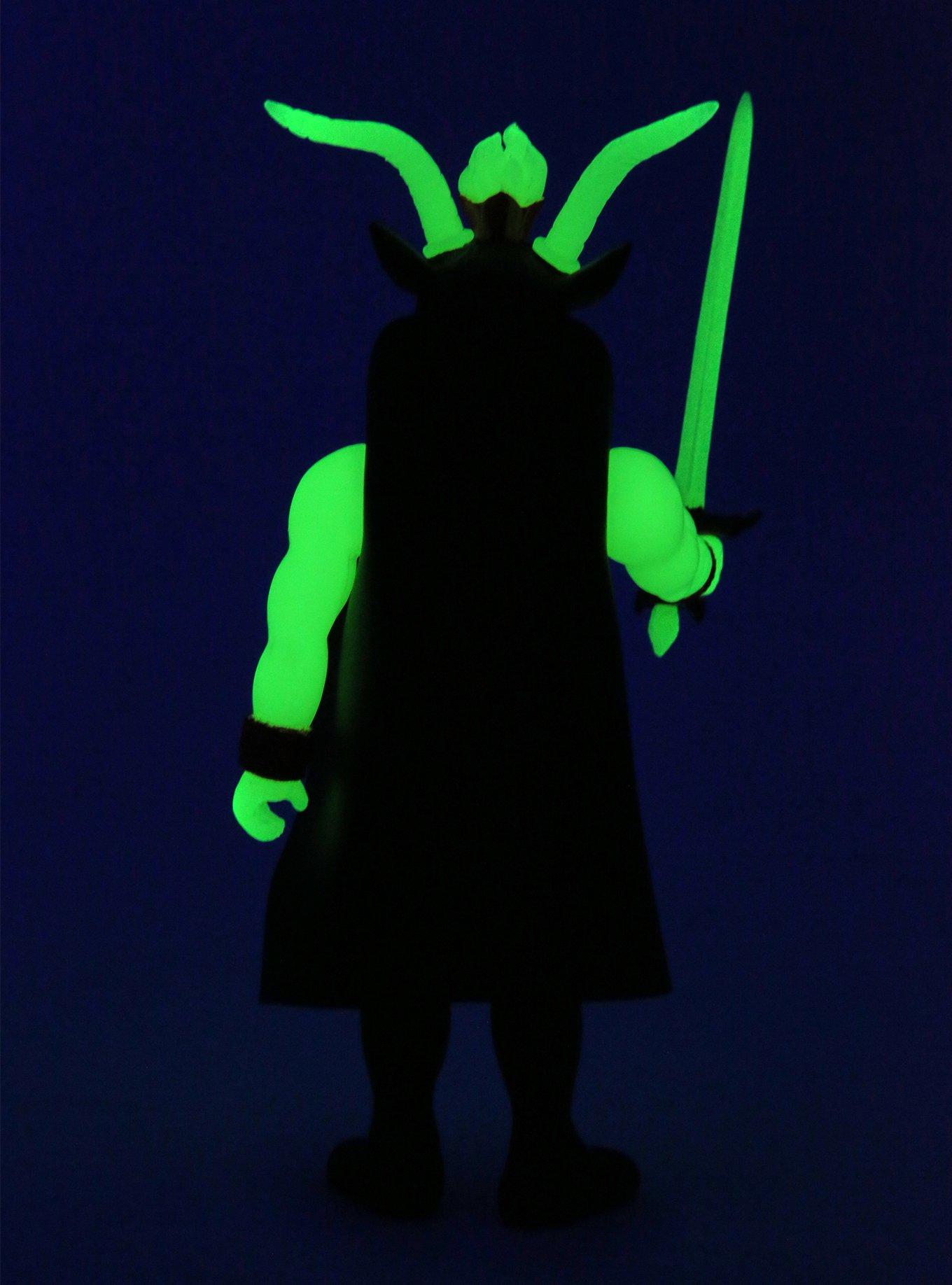 Super7 ReAction Slayer Show No Mercy Minotaur Glow-In-The-Dark Collectible Action Figure, , alternate