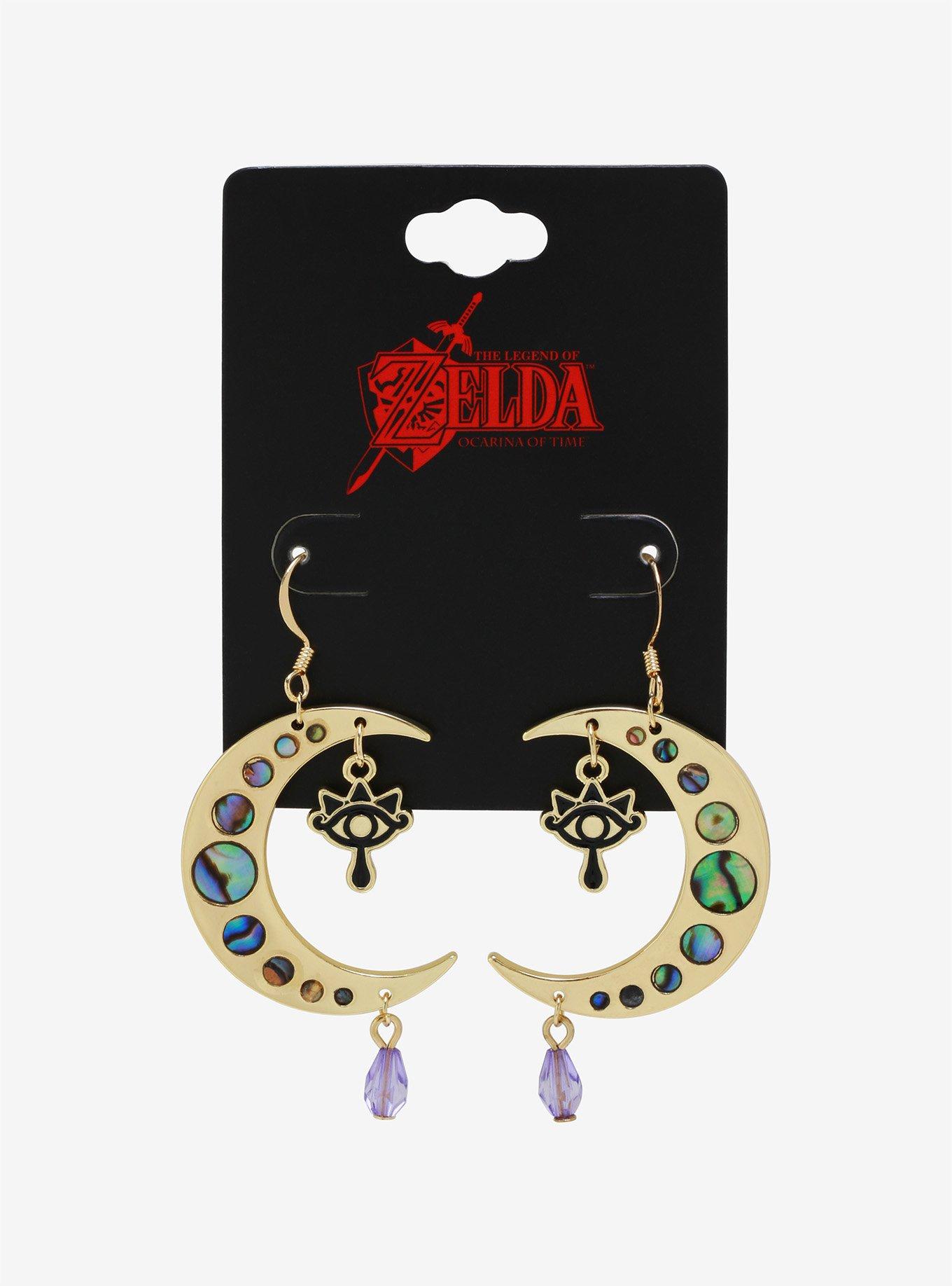 Nintendo The Legend of Zelda Sheikah Eye Moon Earrings - BoxLunch Exclusive, , alternate