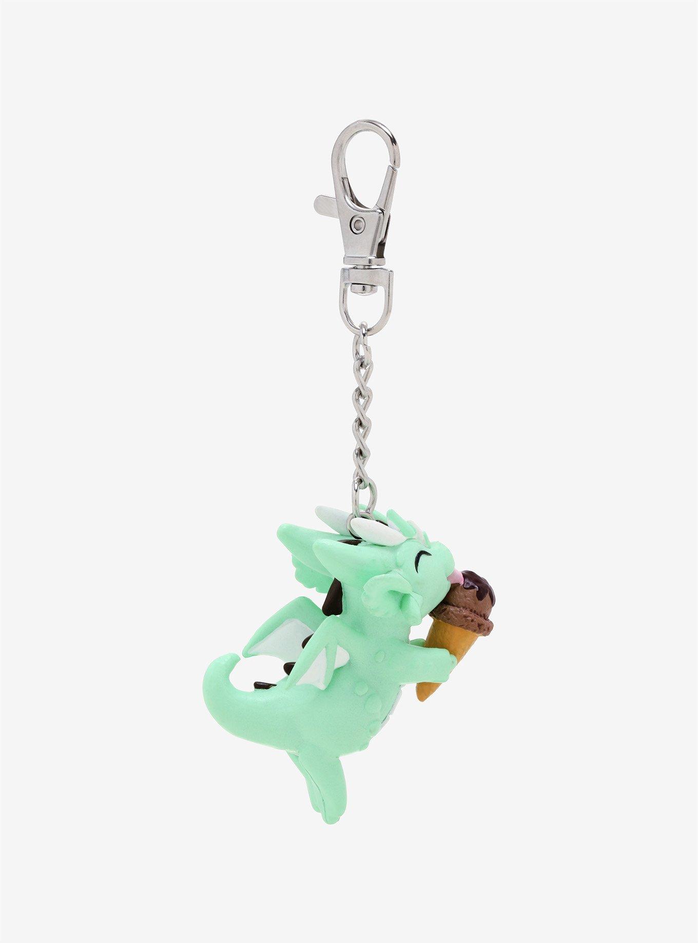Dragons And Beasties Mochi Food Dragon Key Chain, , alternate
