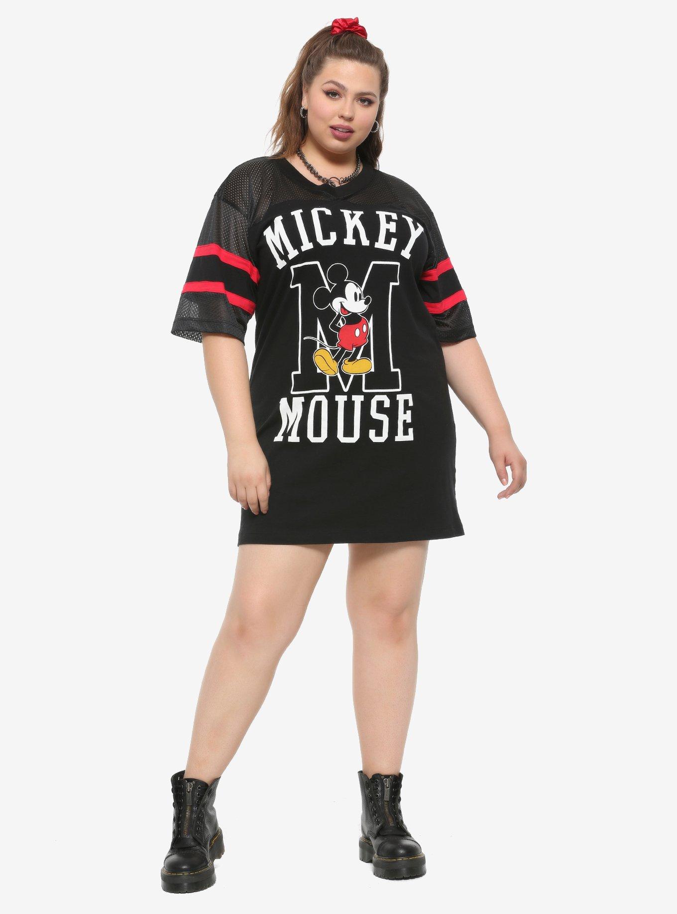 Disney Mickey Mouse Athletic Jersey Dress Plus Size, BLACK, alternate