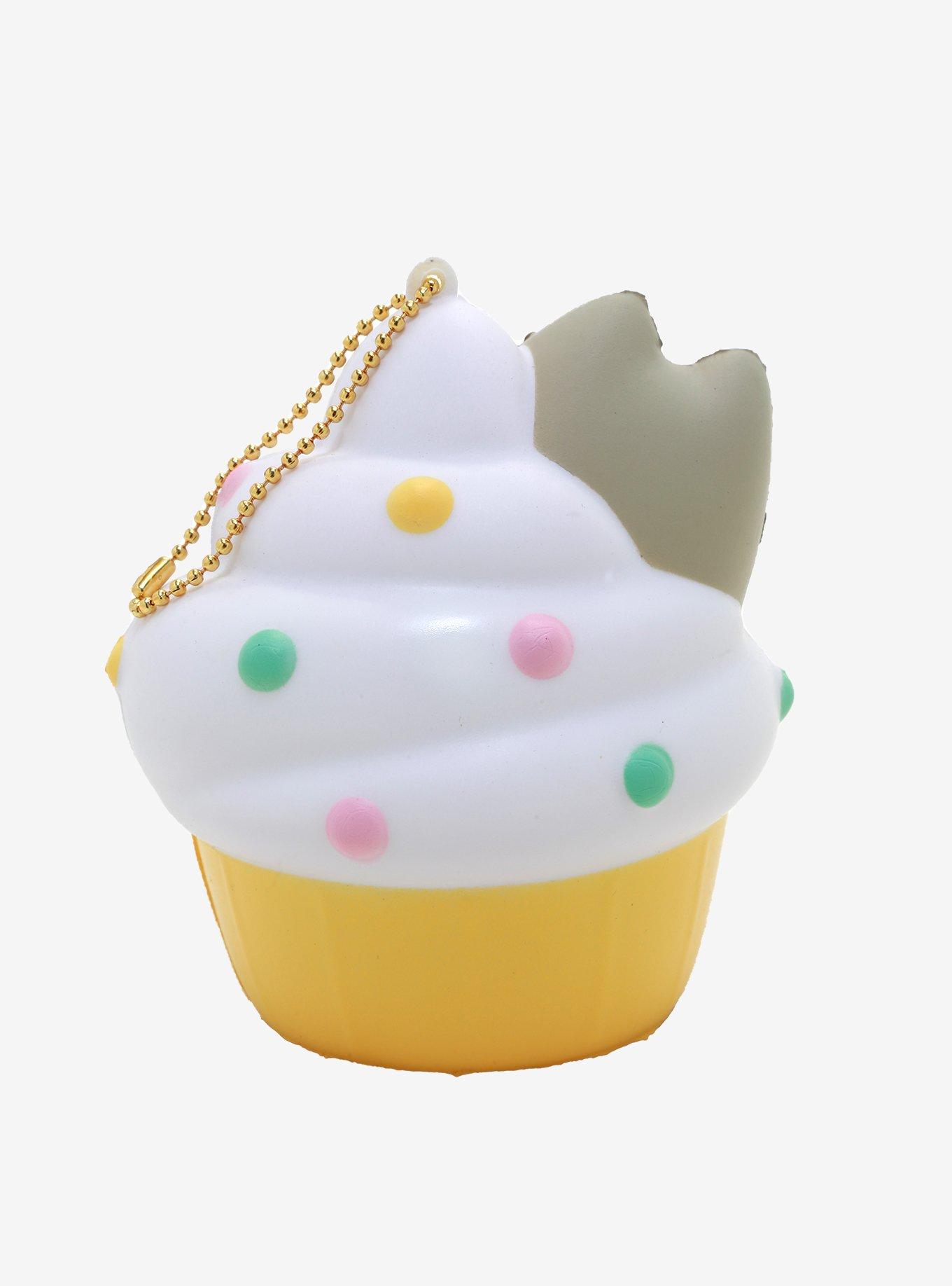 Pusheen Cupcake Squishy Key Chain, , alternate