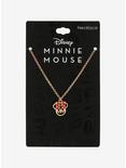 Disney Minnie Mouse Gold Icon Necklace, , alternate