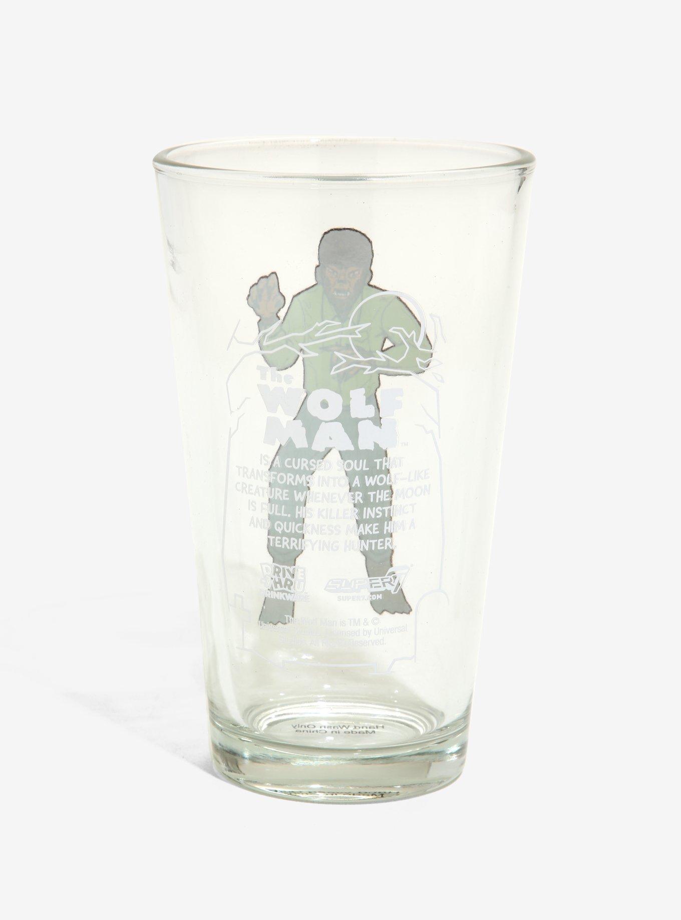 Super7 Universal Monsters The Wolf Man Pint Glass, , alternate