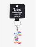 Loungefly Disney Mickey Mouse Rainbow Figural Key Chain, , alternate