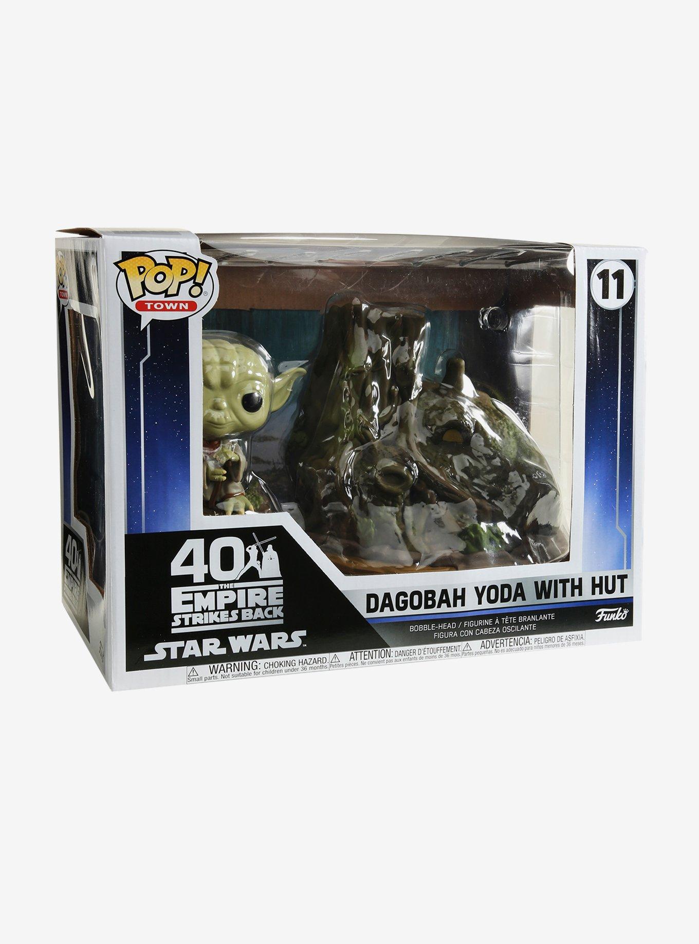 Funko Pop! Town Star Wars: The Empire Strikes Back Dagobah Yoda with Hut Vinyl Bobble-Head, , alternate