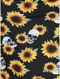 Sunflowers & Skulls Halter Swimsuit, MULTI, alternate