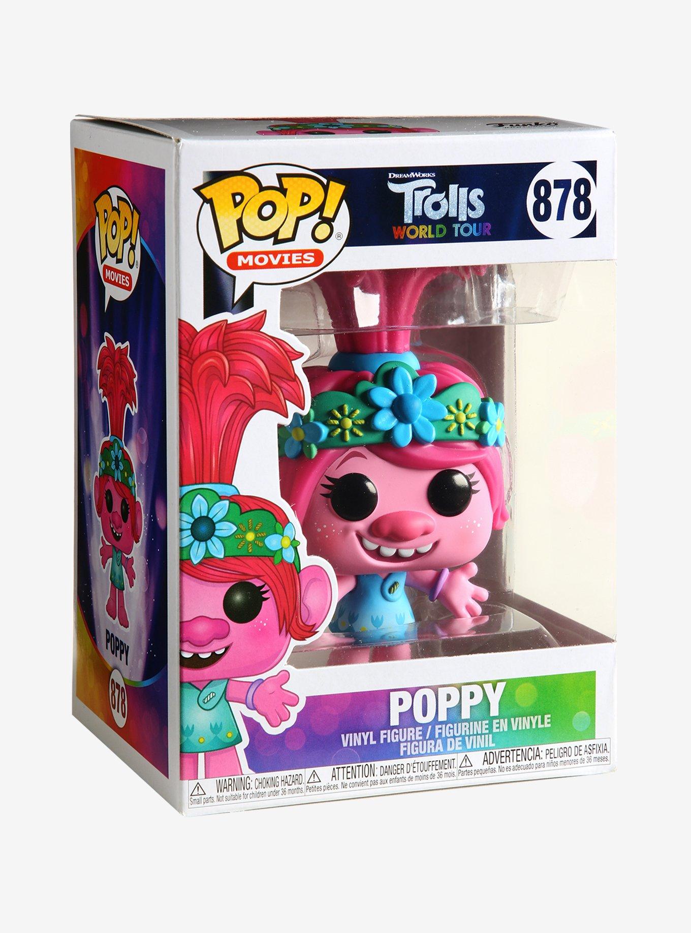 Funko Trolls World Tour Pop! Movies Poppy Vinyl Figure, , alternate