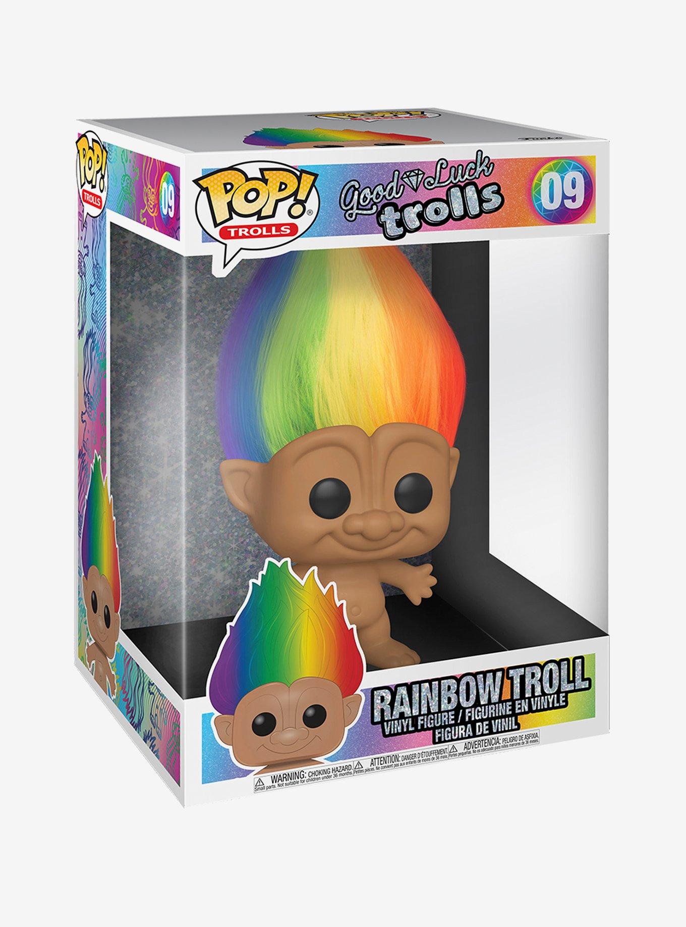 Funko Pop! Good Luck Trolls Rainbow Troll 10 Inch Vinyl Figure, , alternate