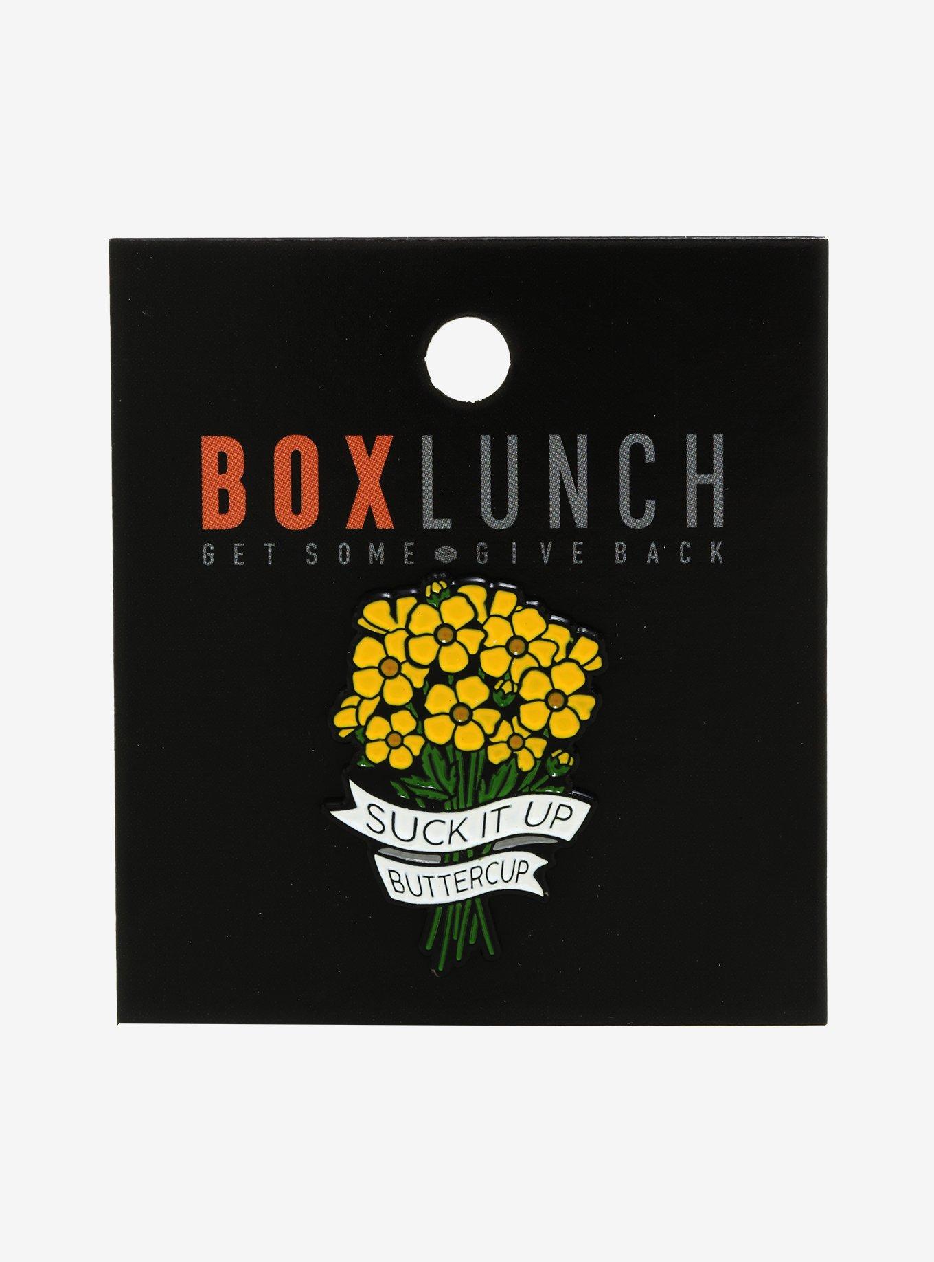 Suck It Up Buttercup Enamel Pin - BoxLunch Exclusive, , alternate
