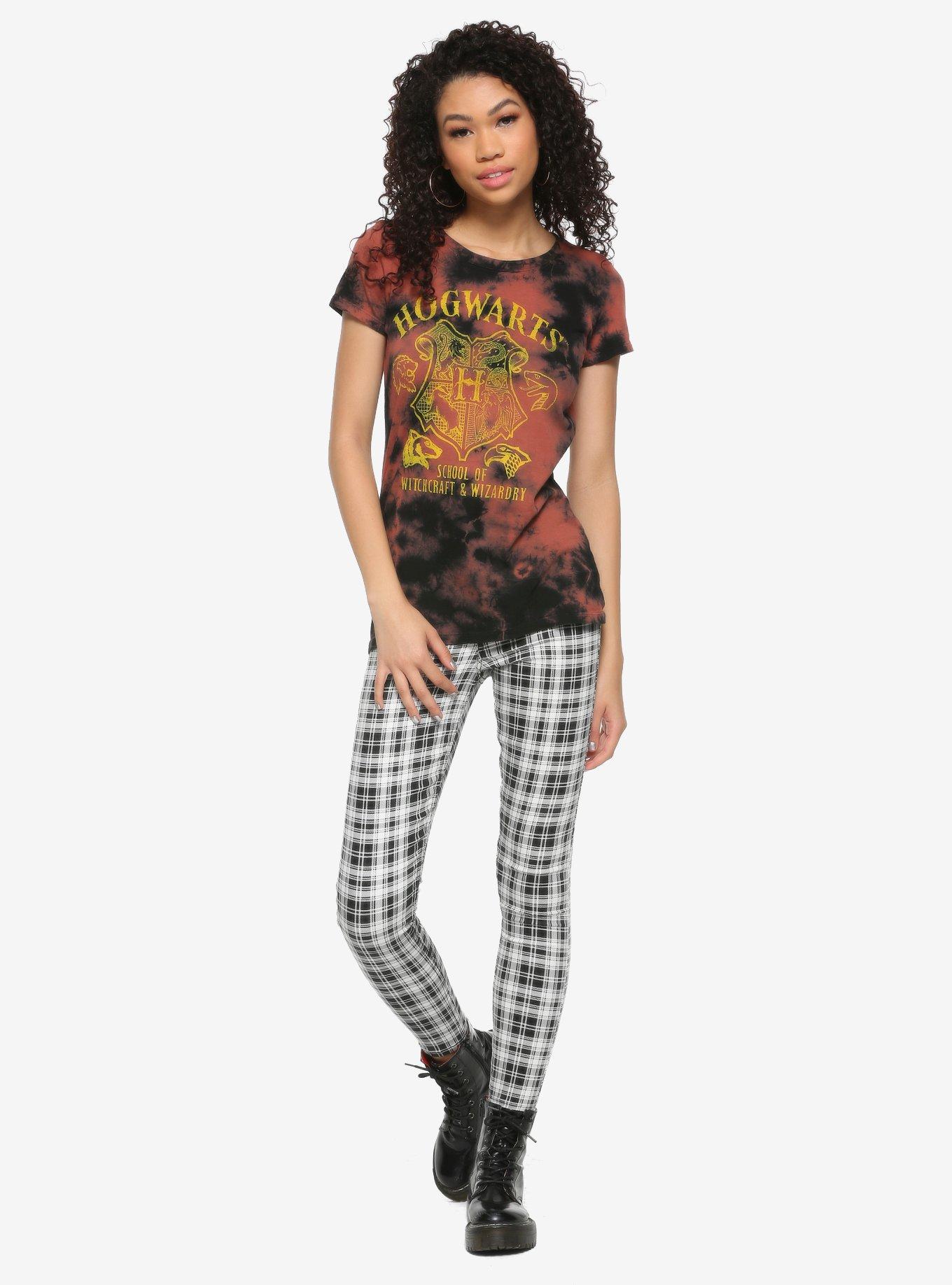 Harry Potter Hogwarts Red Tie-Dye Girls T-Shirt, YELLOW, alternate