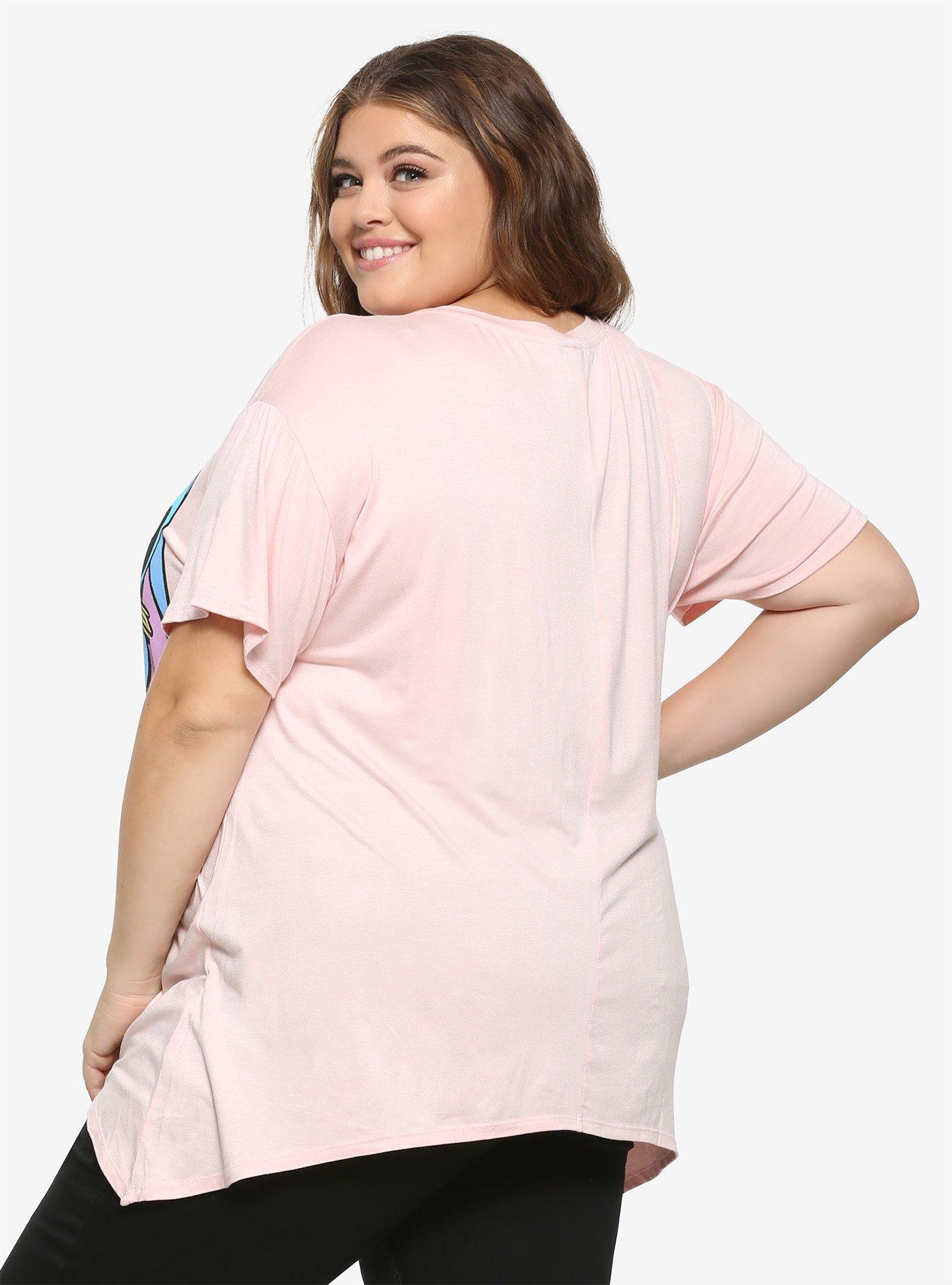 Disney Lilo & Stitch Ohana Shark Bite Girls T-Shirt Plus Size, MULTI, alternate