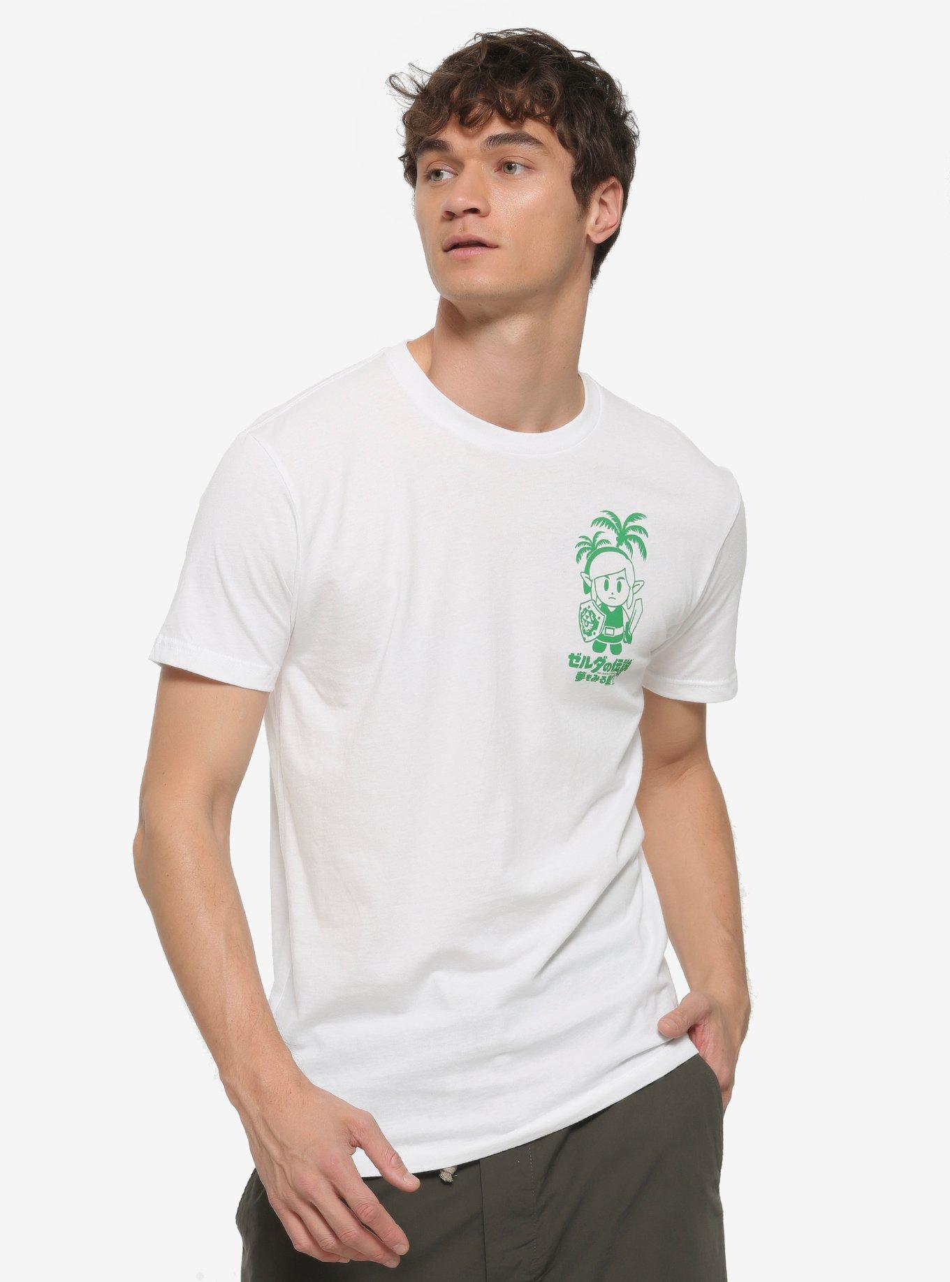 Nintendo The Legend of Zelda: Link's Awakening Kanji T-Shirt - BoxLunch Exclusive, WHITE, alternate