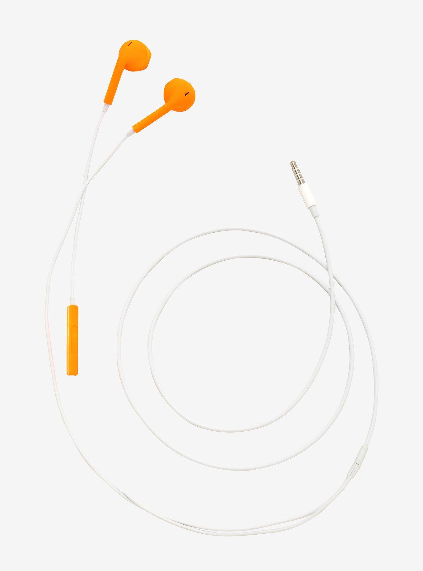 Neon Orange Earbuds, , alternate