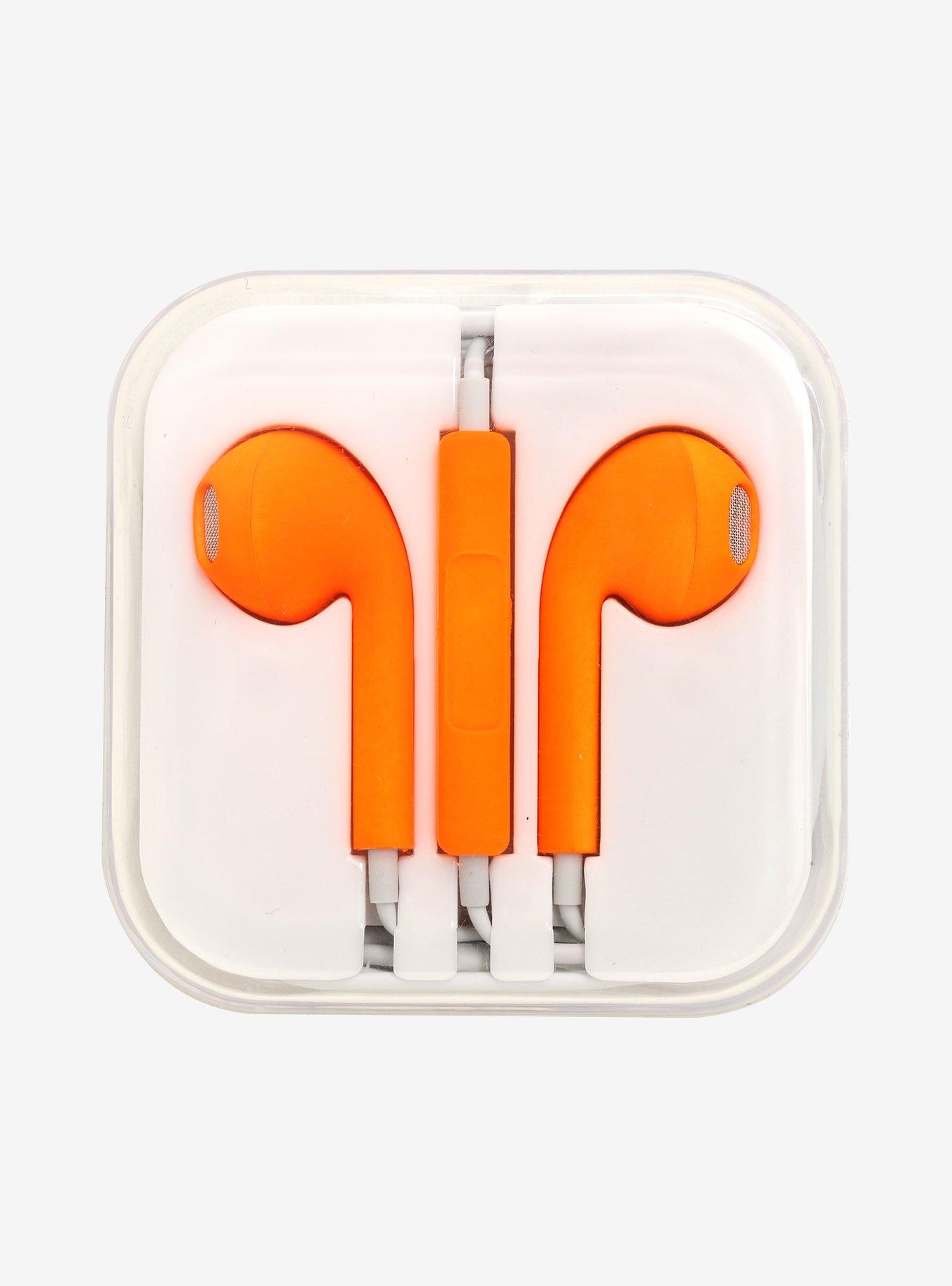 Neon Orange Earbuds, , alternate