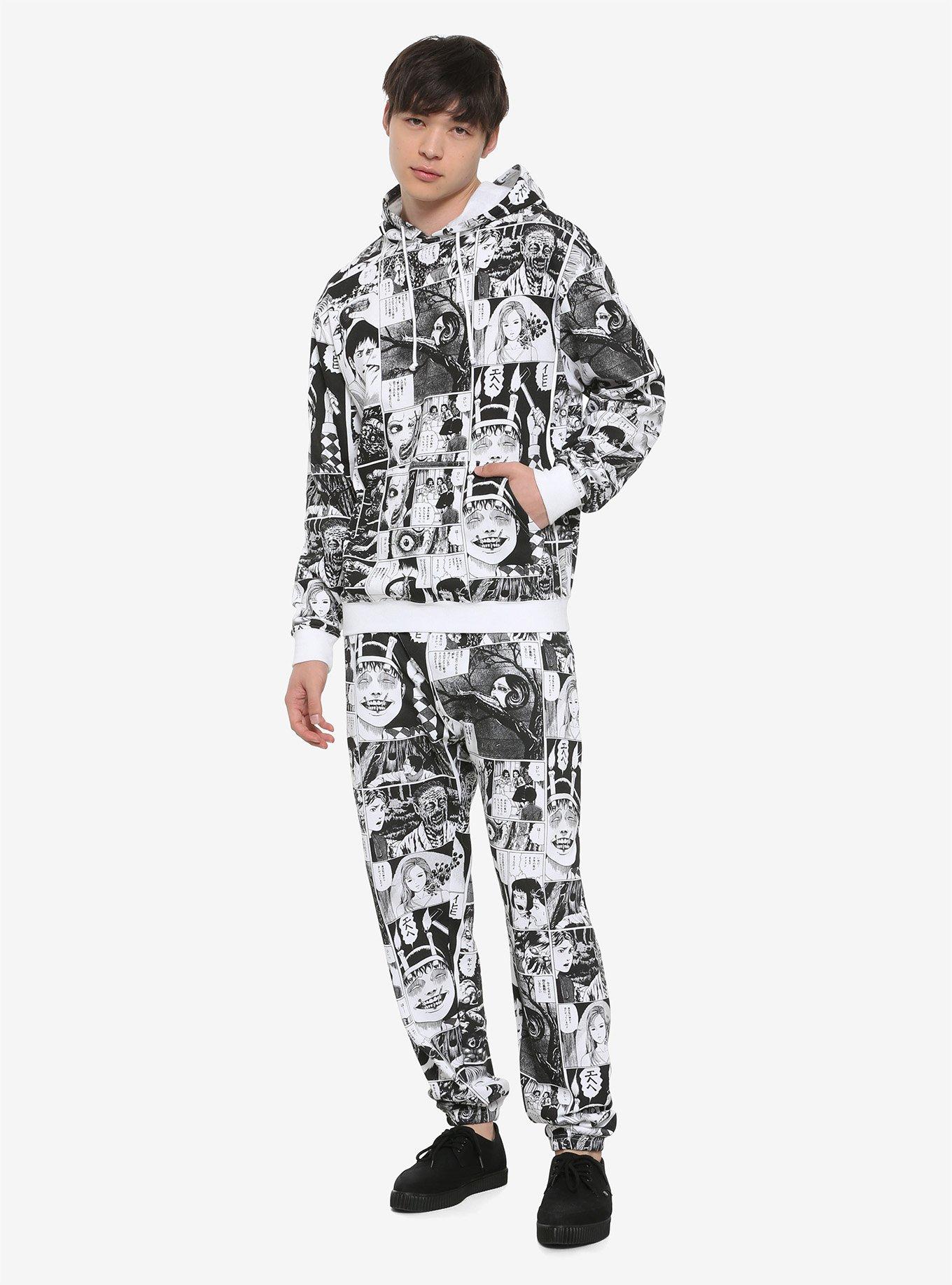 Junji Ito Panels Allover Print Sweatpants, MULTI, alternate