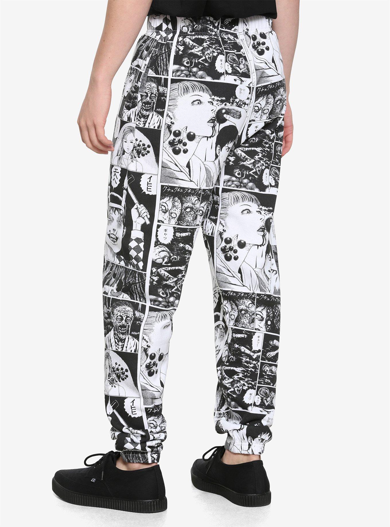 Junji Ito Panels Allover Print Sweatpants, MULTI, alternate